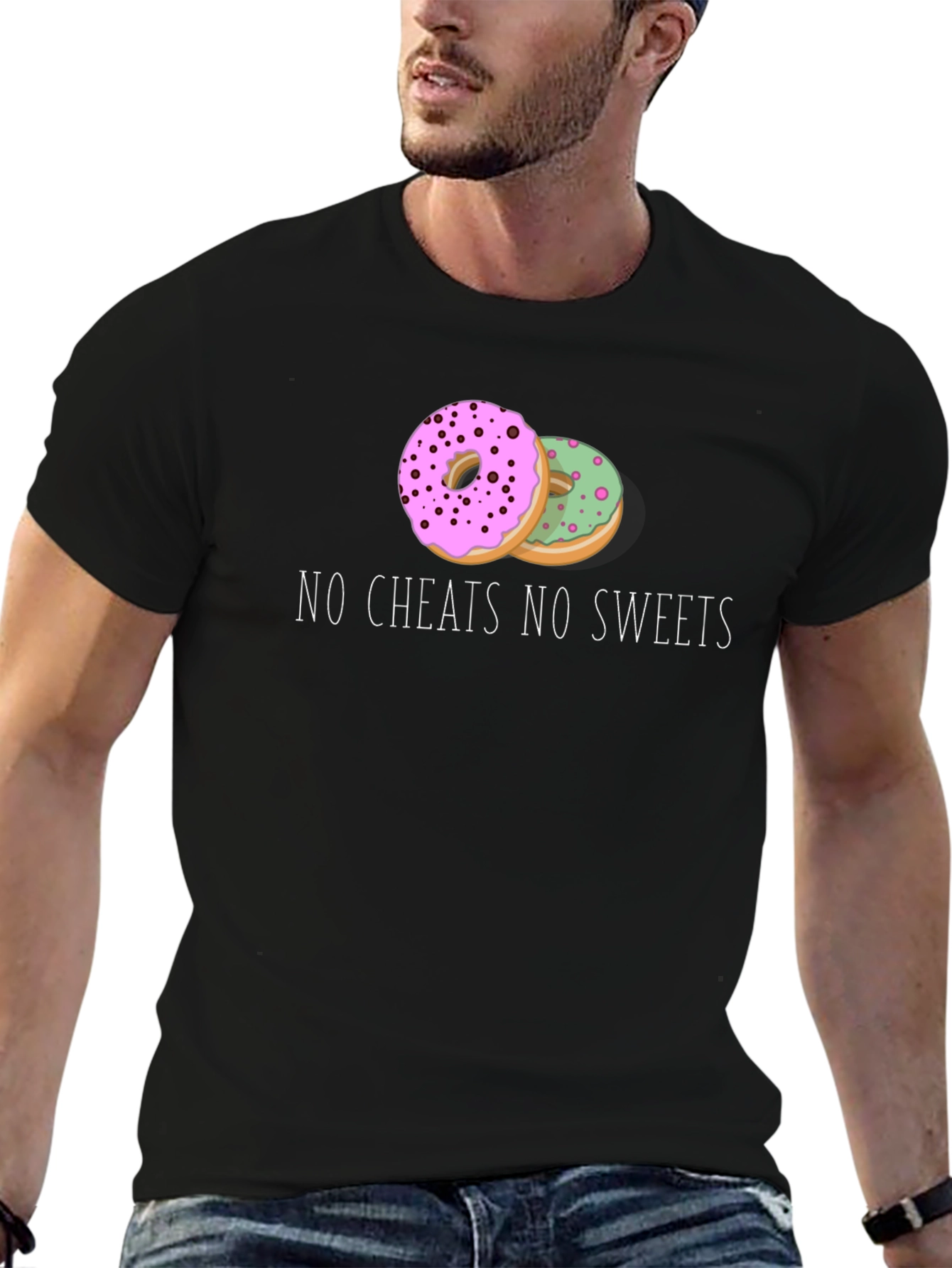 No Cheats No Sweets Donut Graphic Tee