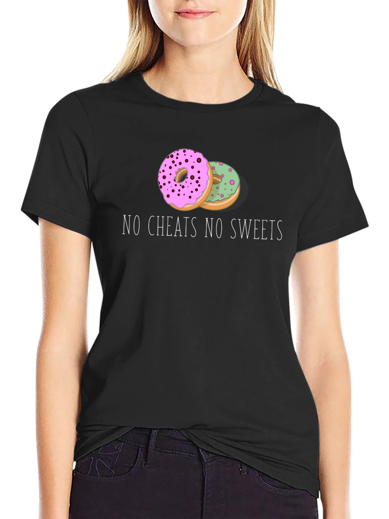 No Cheats No Sweets Donut Graphic Tee