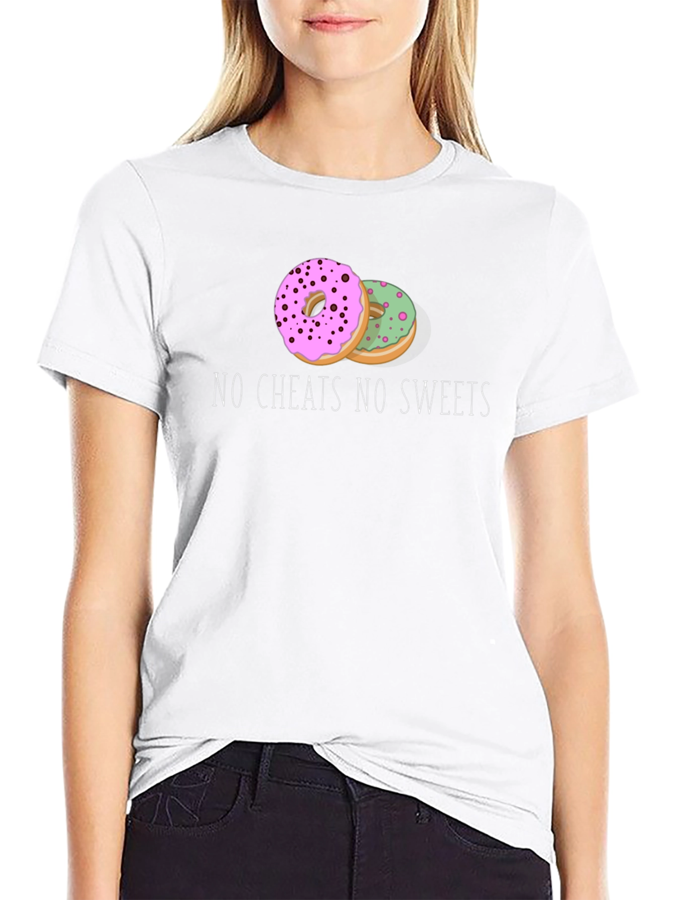 No Cheats No Sweets Donut Graphic Tee