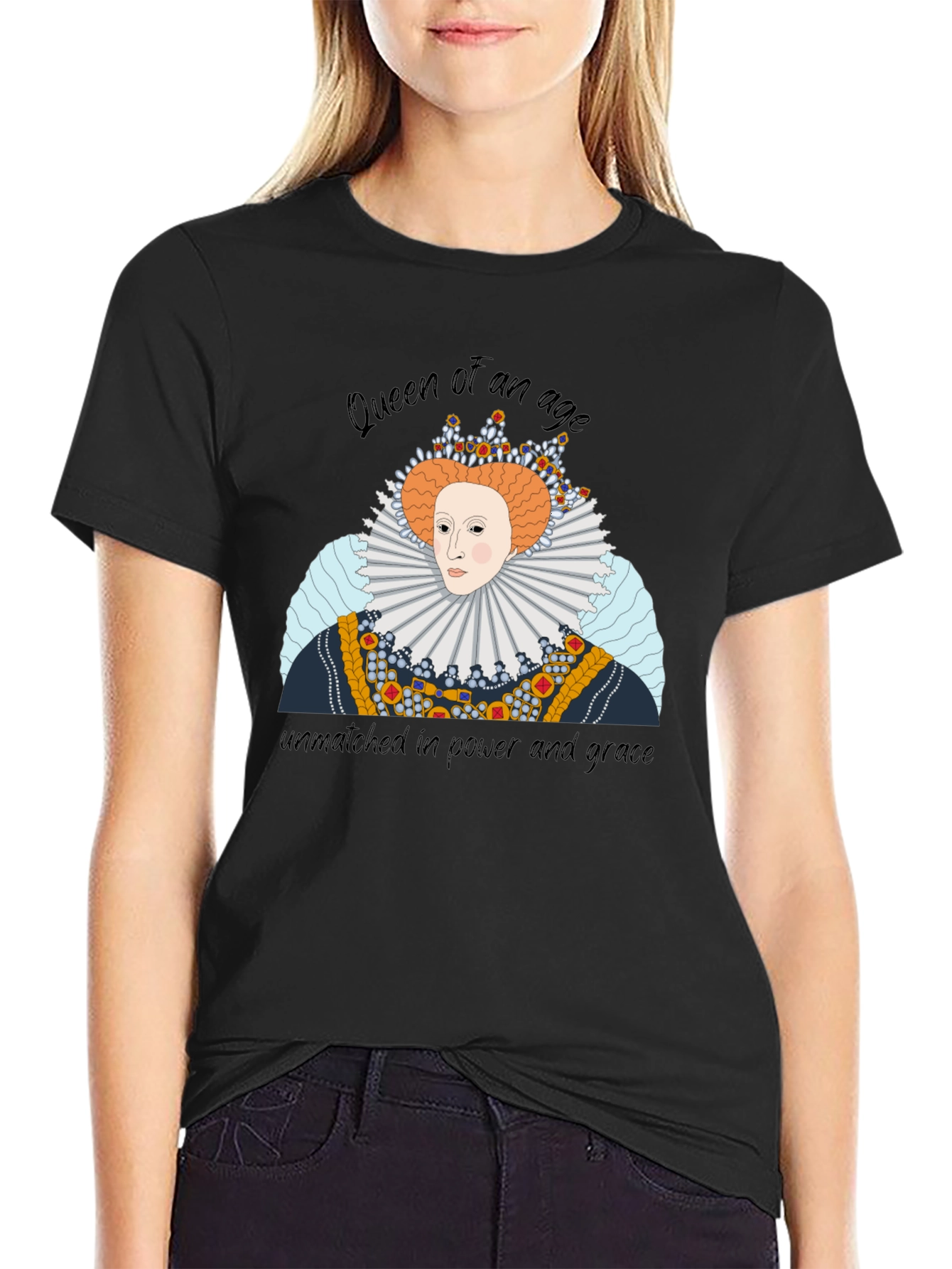 Queen Elizabeth Graphic T-Shirt - Royal Apparel