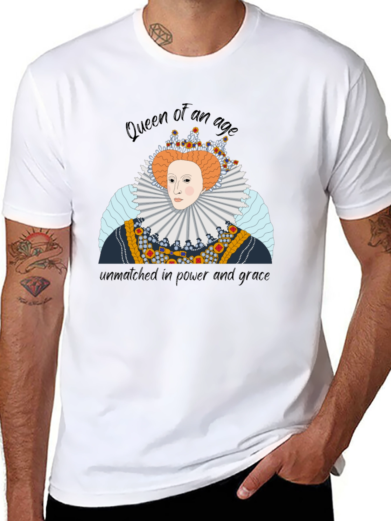 Queen Elizabeth Graphic T-Shirt - Royal Apparel
