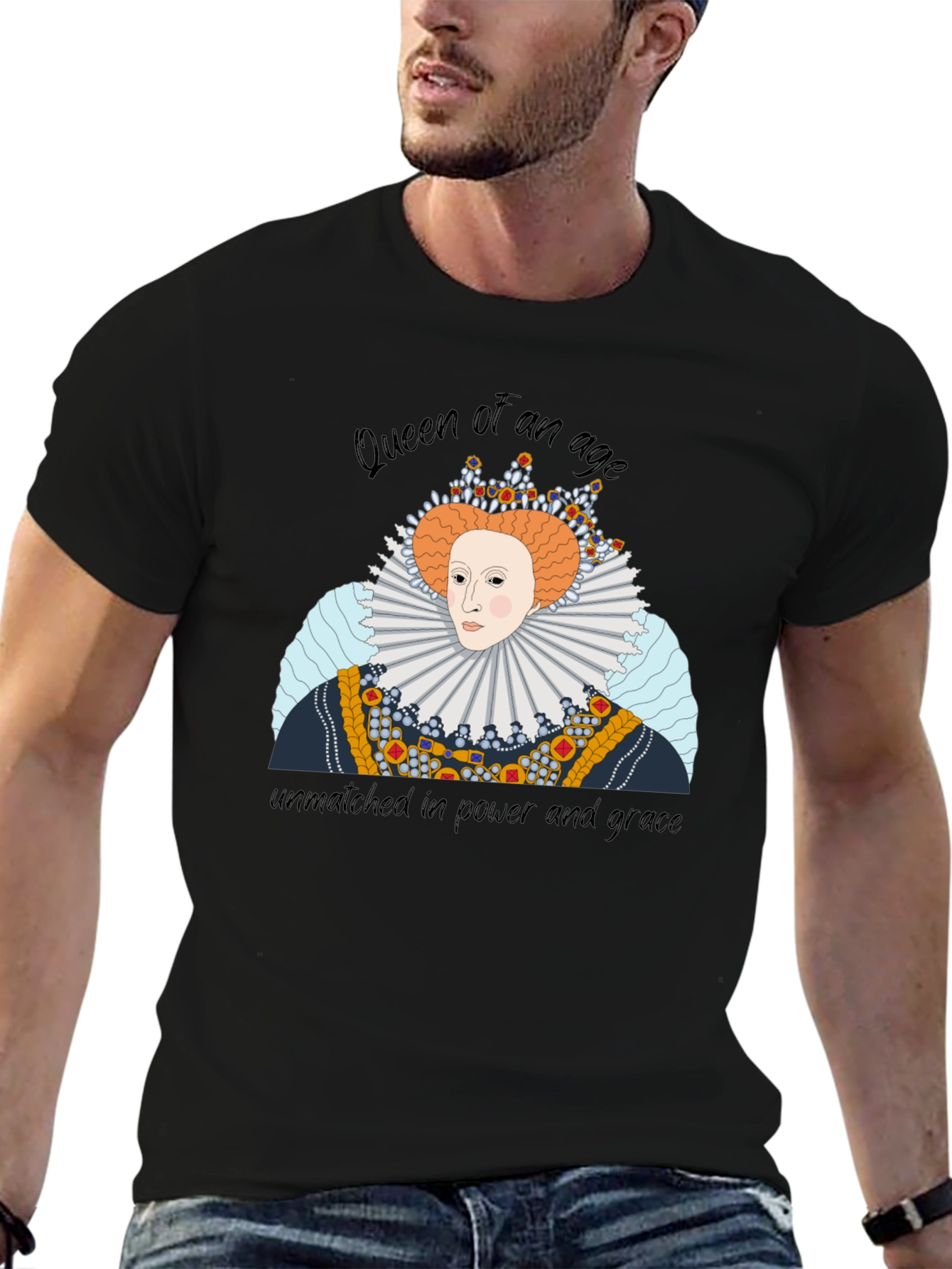 Queen Elizabeth Graphic T-Shirt - Royal Apparel