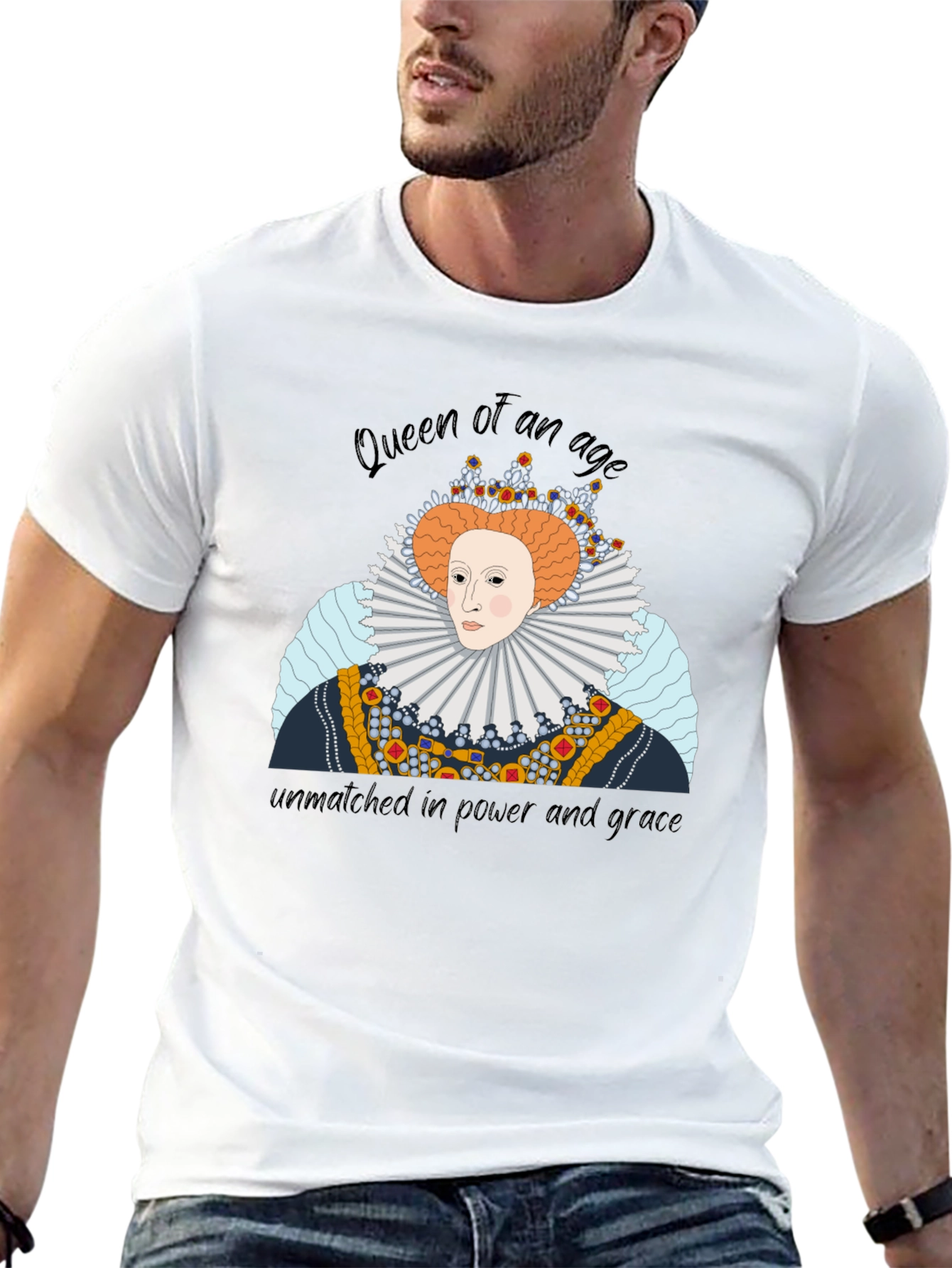 Queen Elizabeth Graphic T-Shirt - Royal Apparel