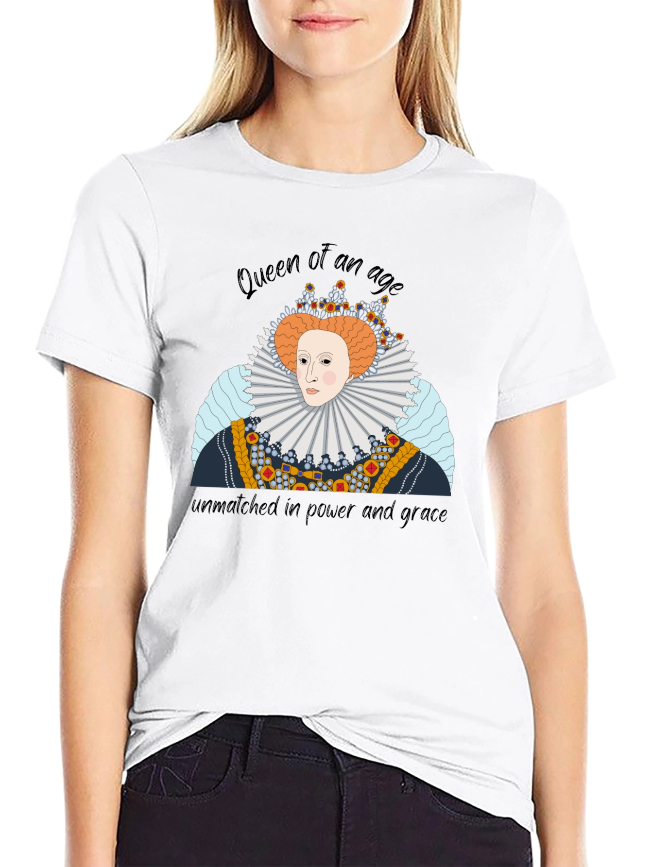 Queen Elizabeth Graphic T-Shirt - Royal Apparel