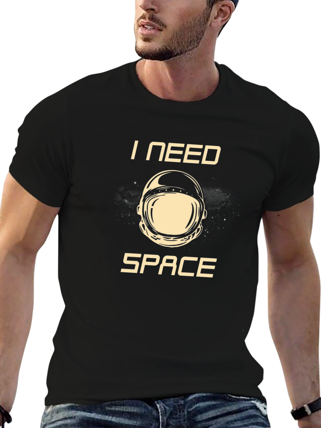 I Need Space T-Shirt - Astronaut Helmet Graphic Tee