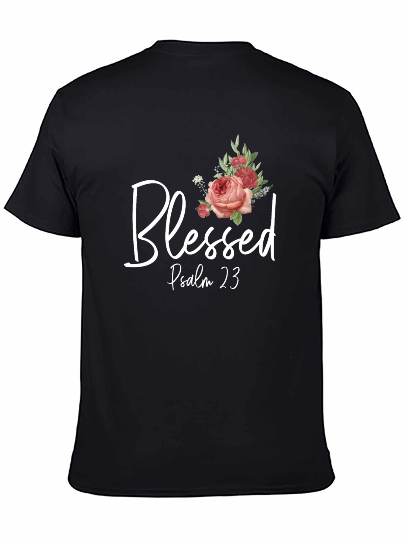 Blessed Psalm 23 Graphic Print T-Shirt