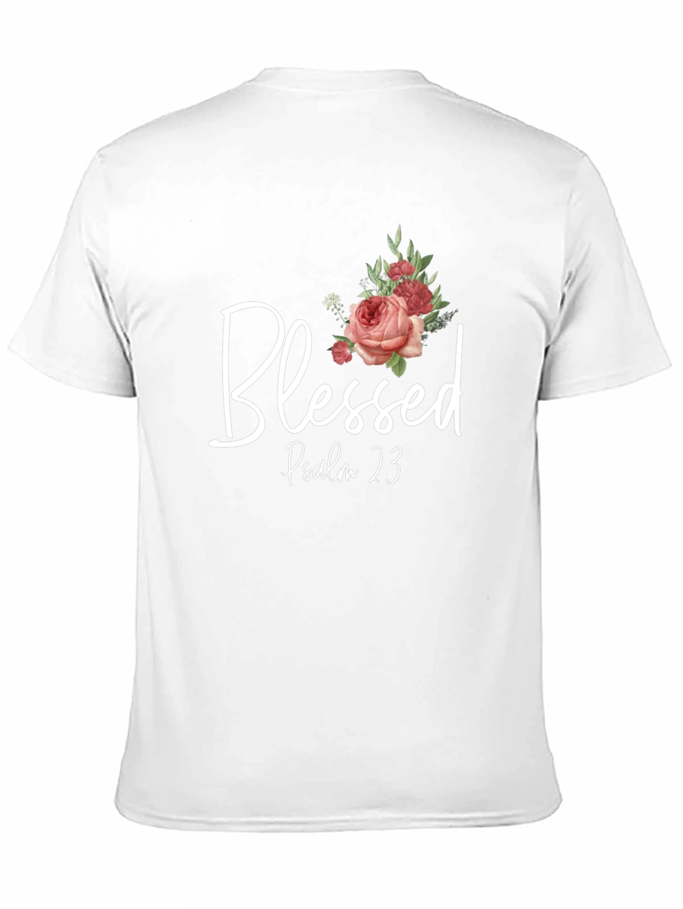 Blessed Psalm 23 Graphic Print T-Shirt