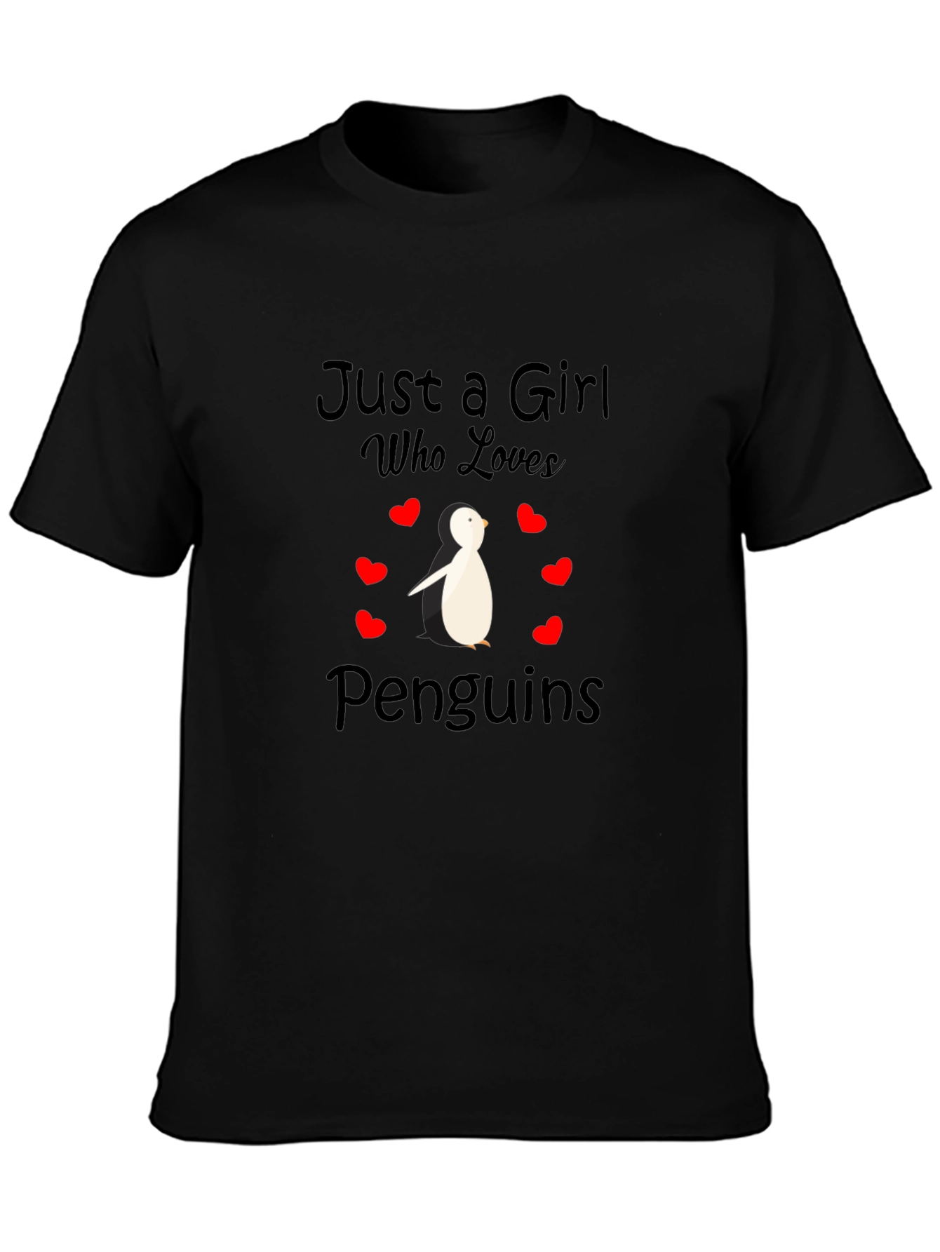 Just A Girl Who Loves Penguins T-Shirt