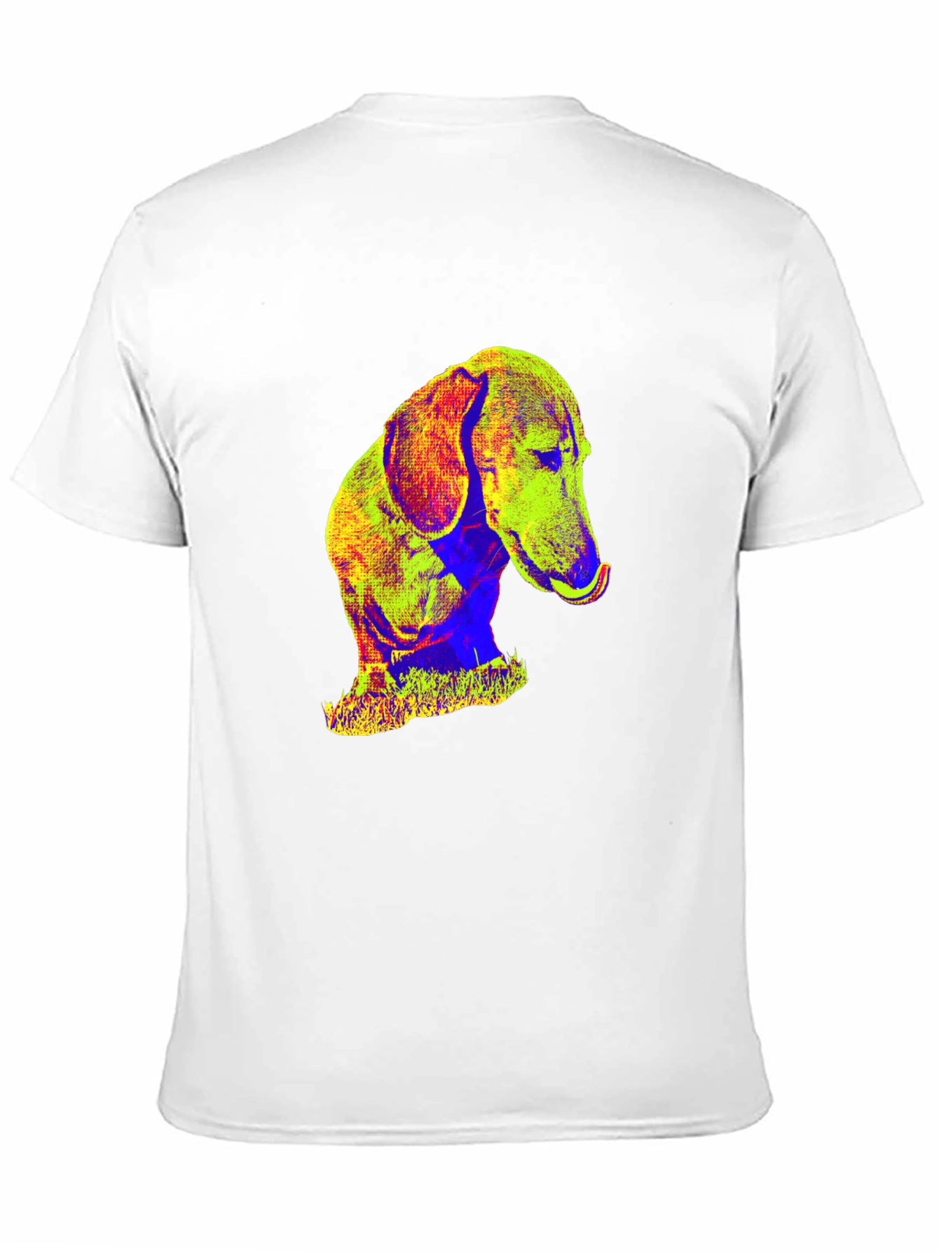 Dachshund Pop Art Graphic Tee - Black