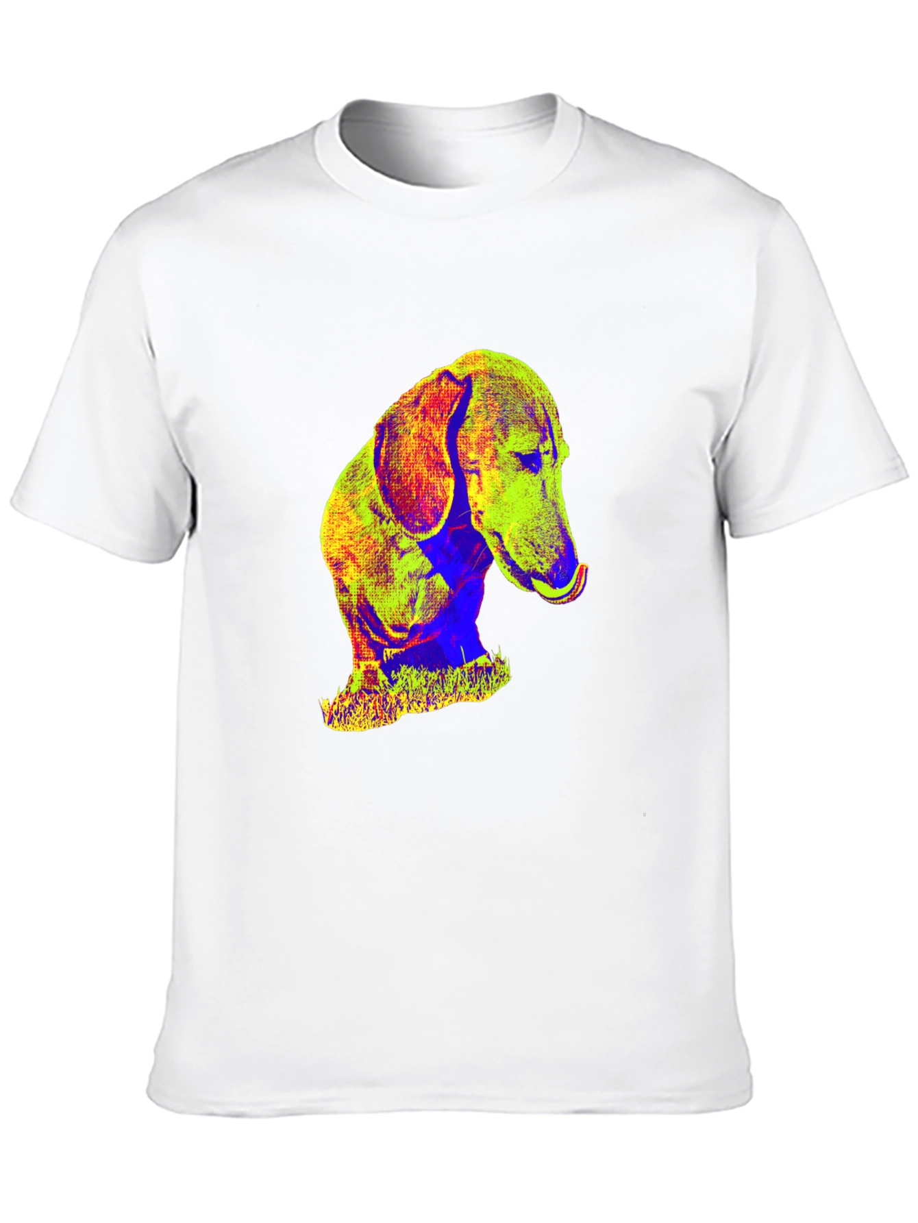 Dachshund Pop Art Graphic Tee - Black