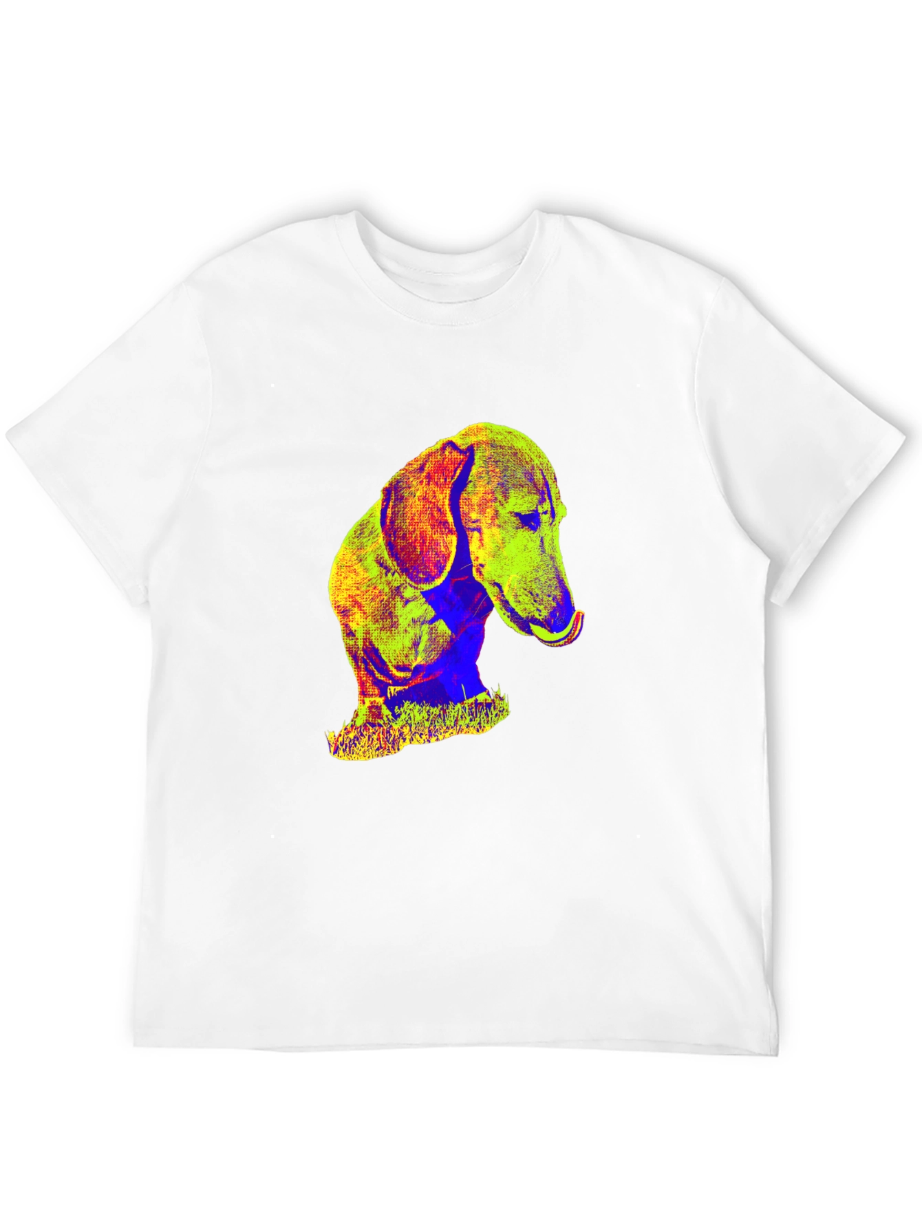 Dachshund Pop Art Graphic Tee - Black