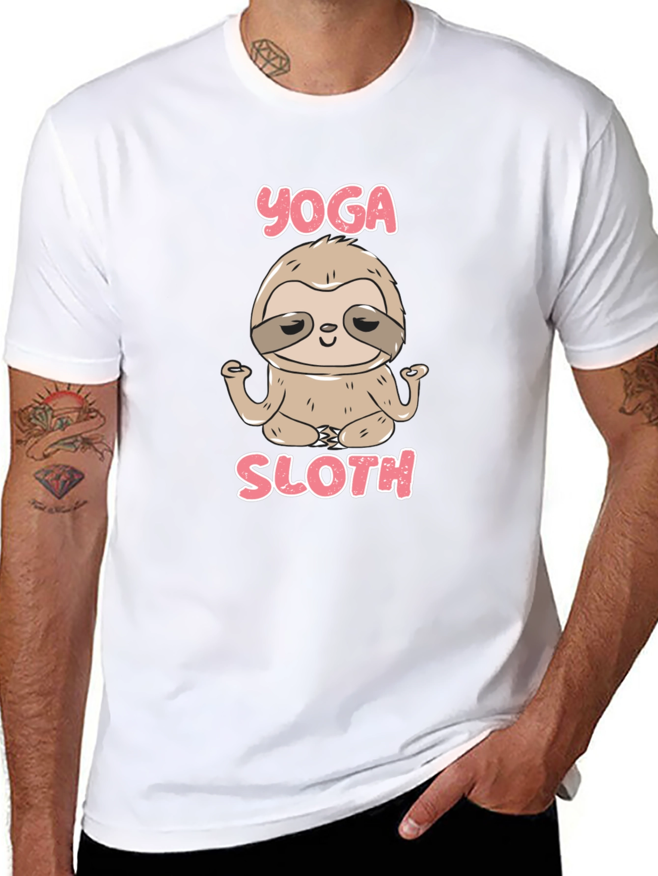 Yoga Sloth T-Shirt - Meditating Sloth Tee