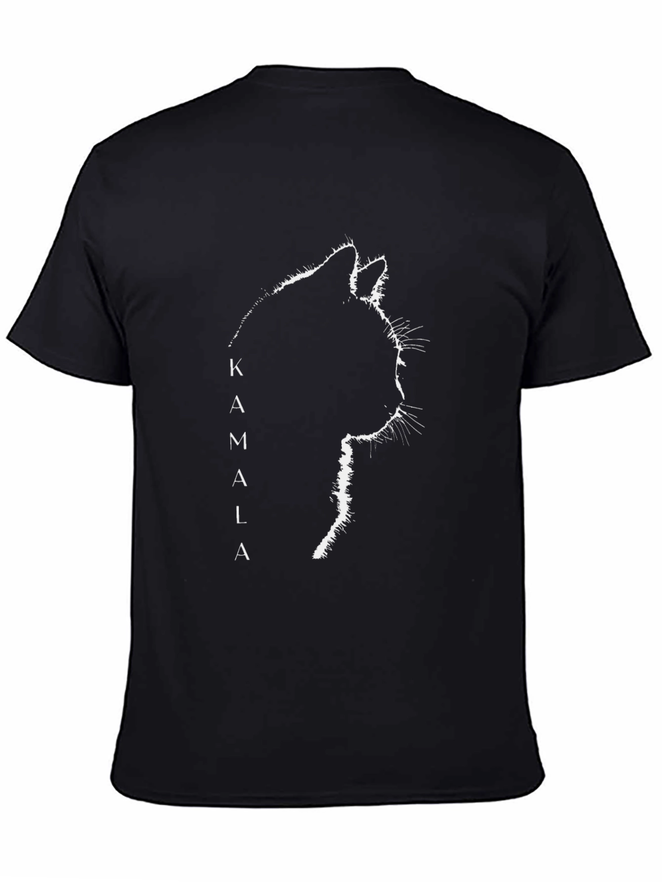 Kamala Cat T-Shirt - Black Graphic Tee