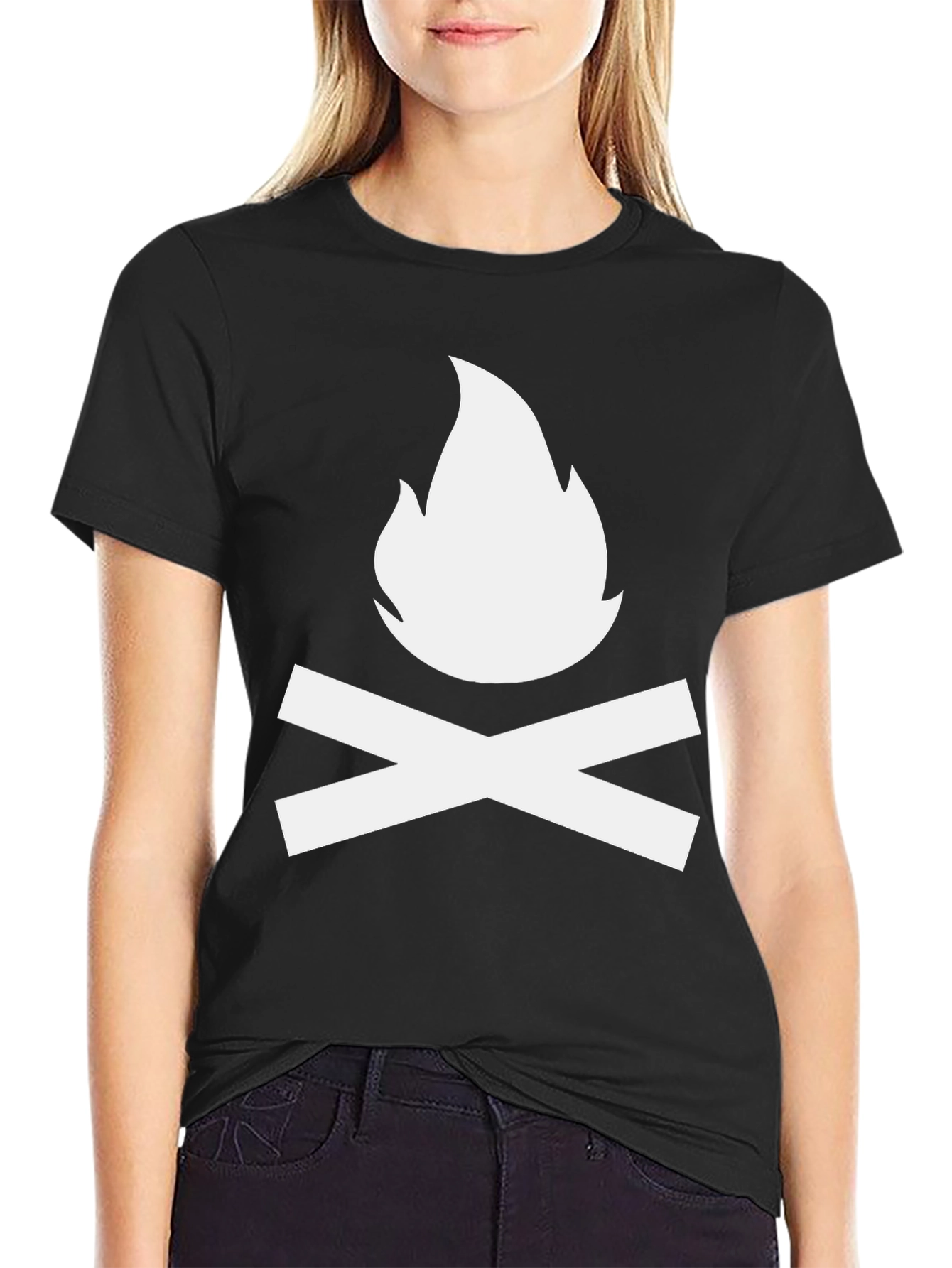 Campfire Graphic T-Shirt - Soft Cotton Blend
