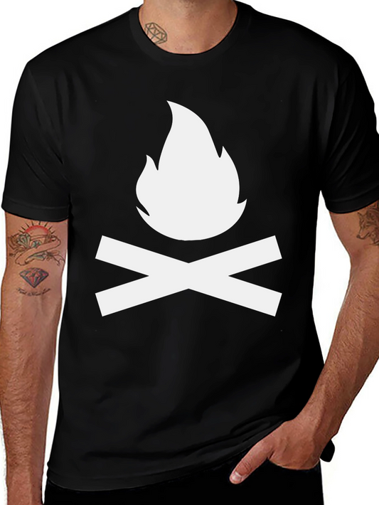 Campfire Graphic T-Shirt - Soft Cotton Blend