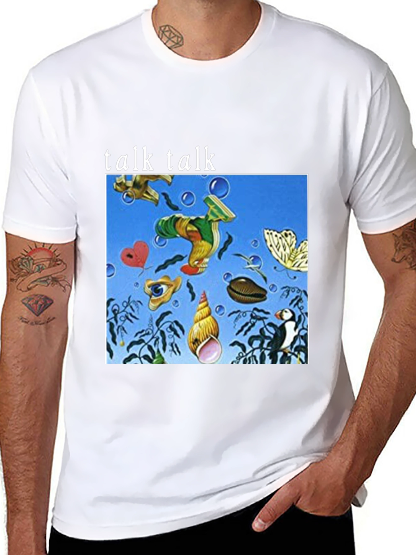 Talk Talk Album Art Black T-Shirt - Unique Design