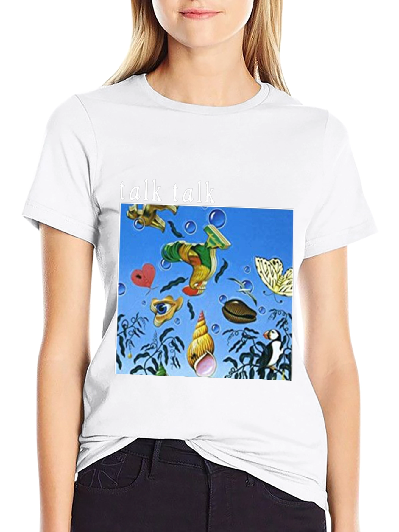 Talk Talk Album Art Black T-Shirt - Unique Design
