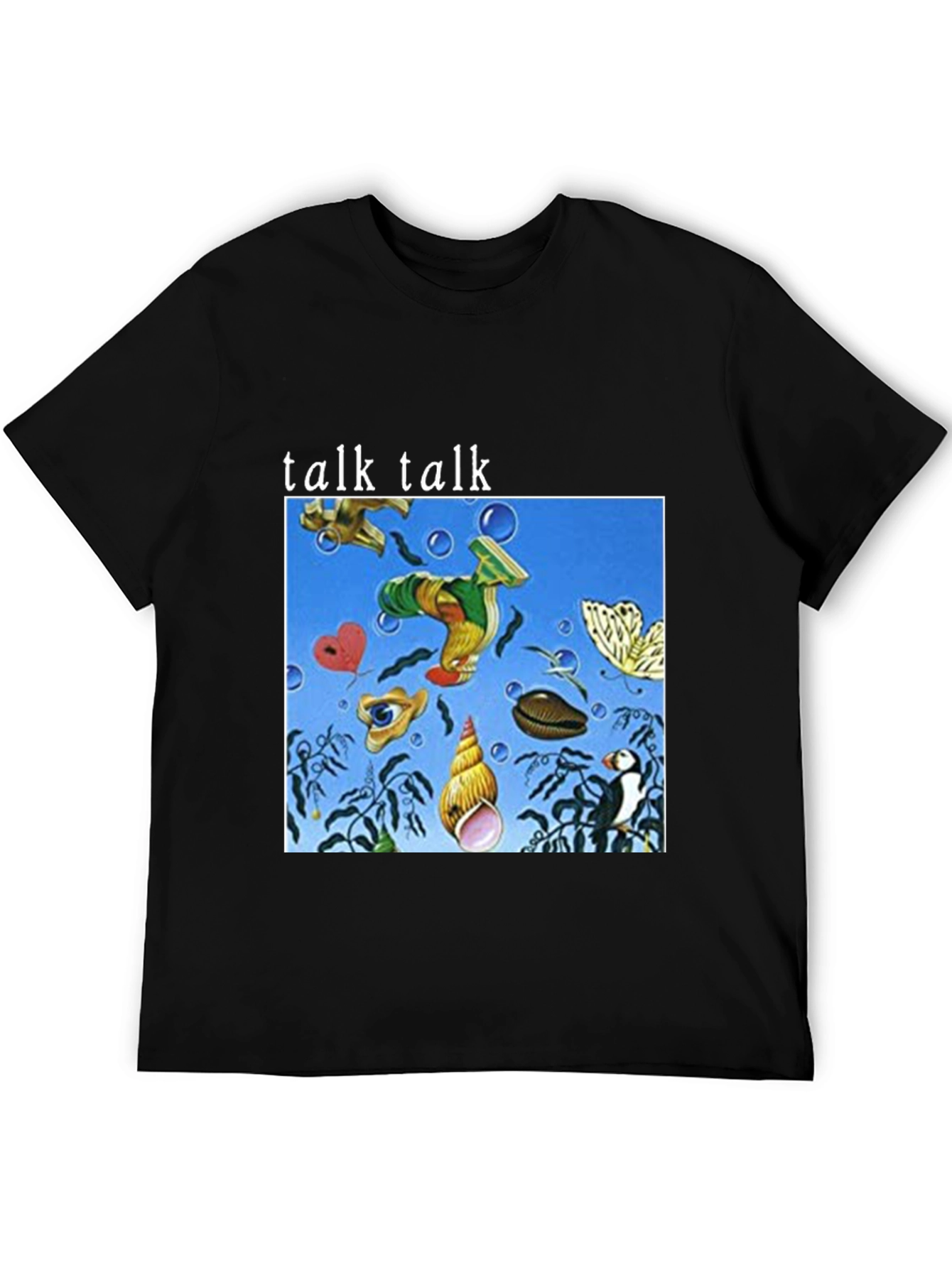 Talk Talk Album Art Black T-Shirt - Unique Design