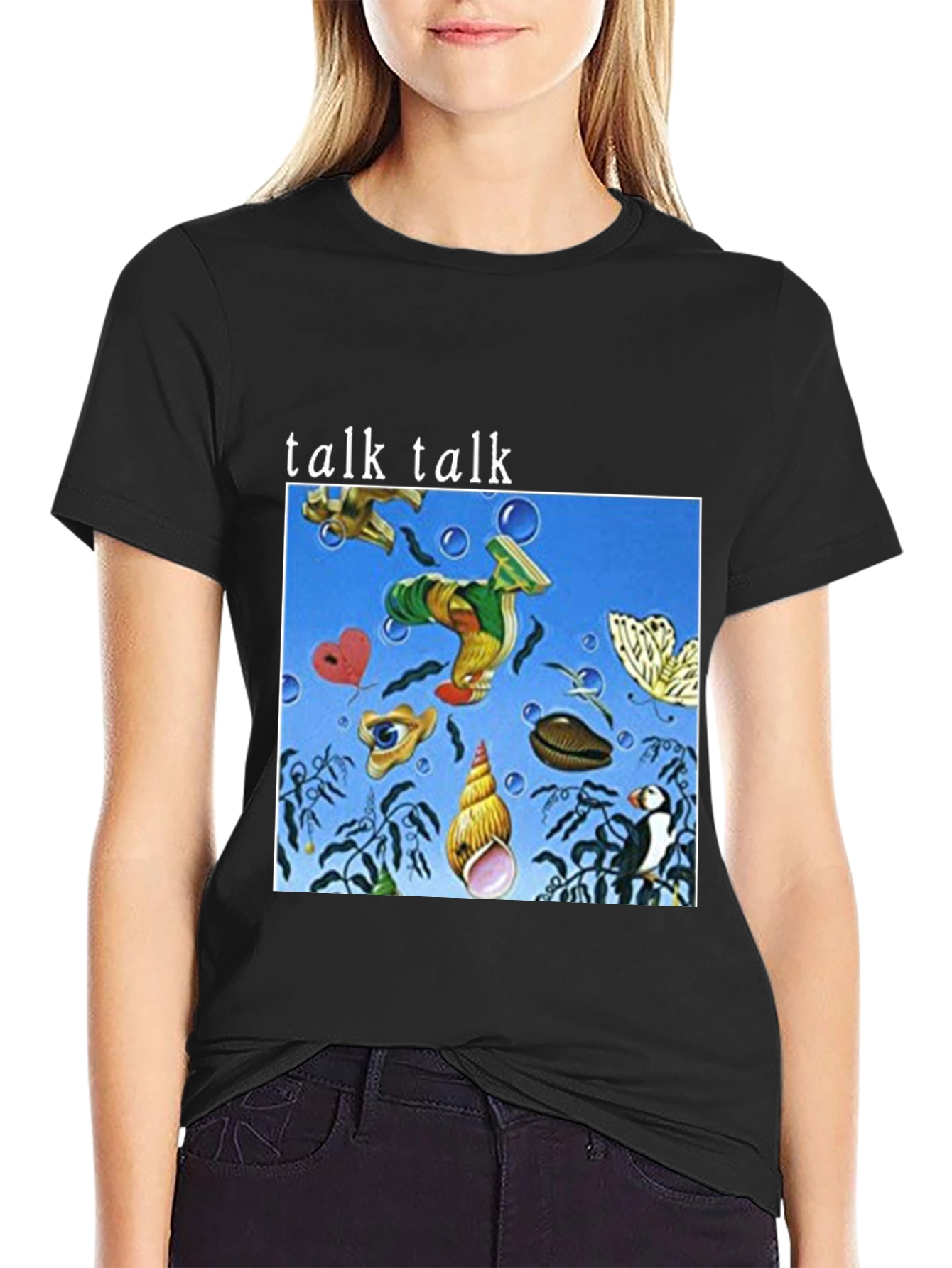 Talk Talk Album Art Black T-Shirt - Unique Design