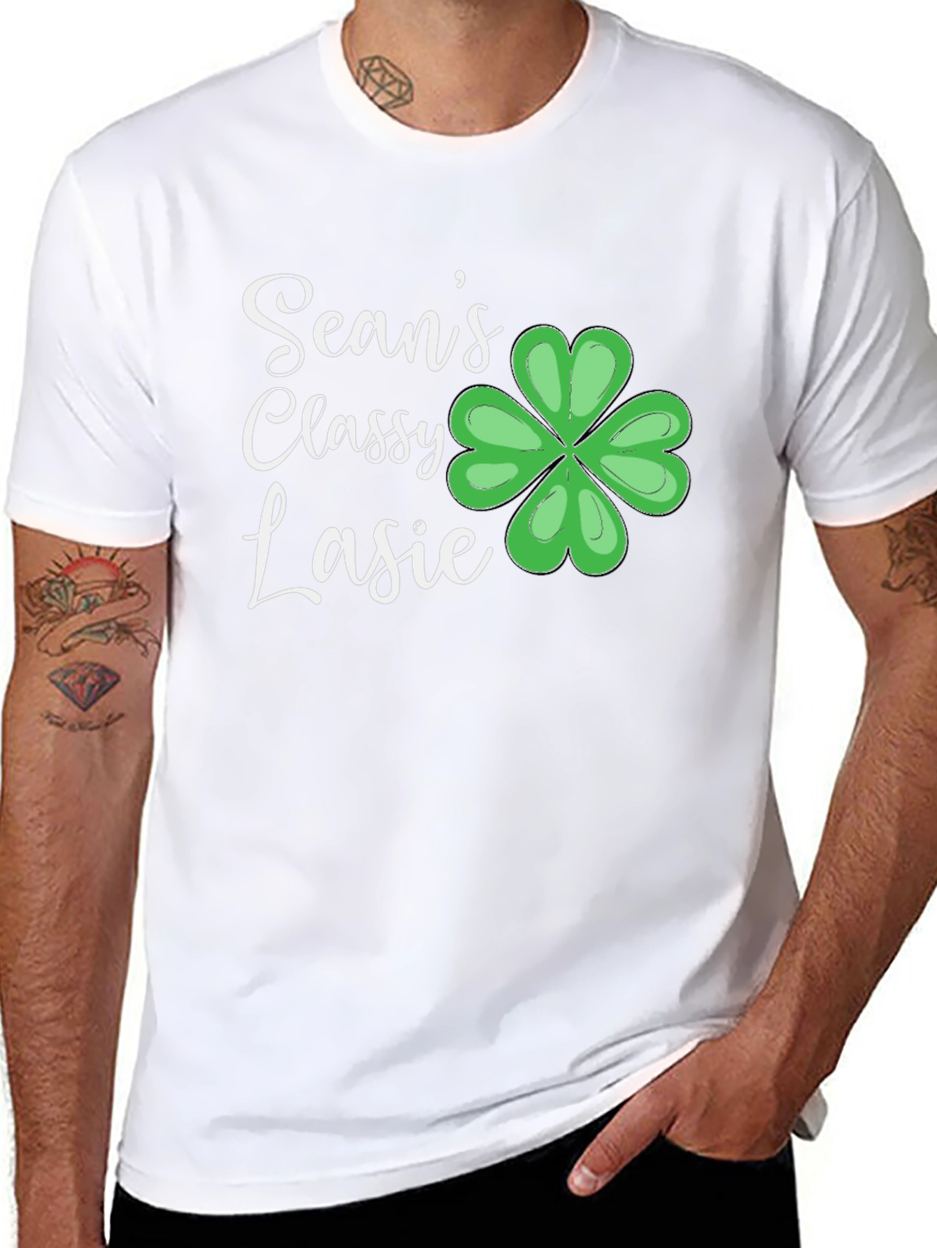Seans Classy Lassie Shamrock T-Shirt