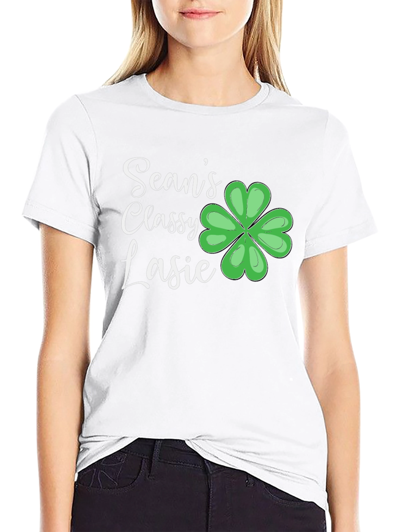 Seans Classy Lassie Shamrock T-Shirt