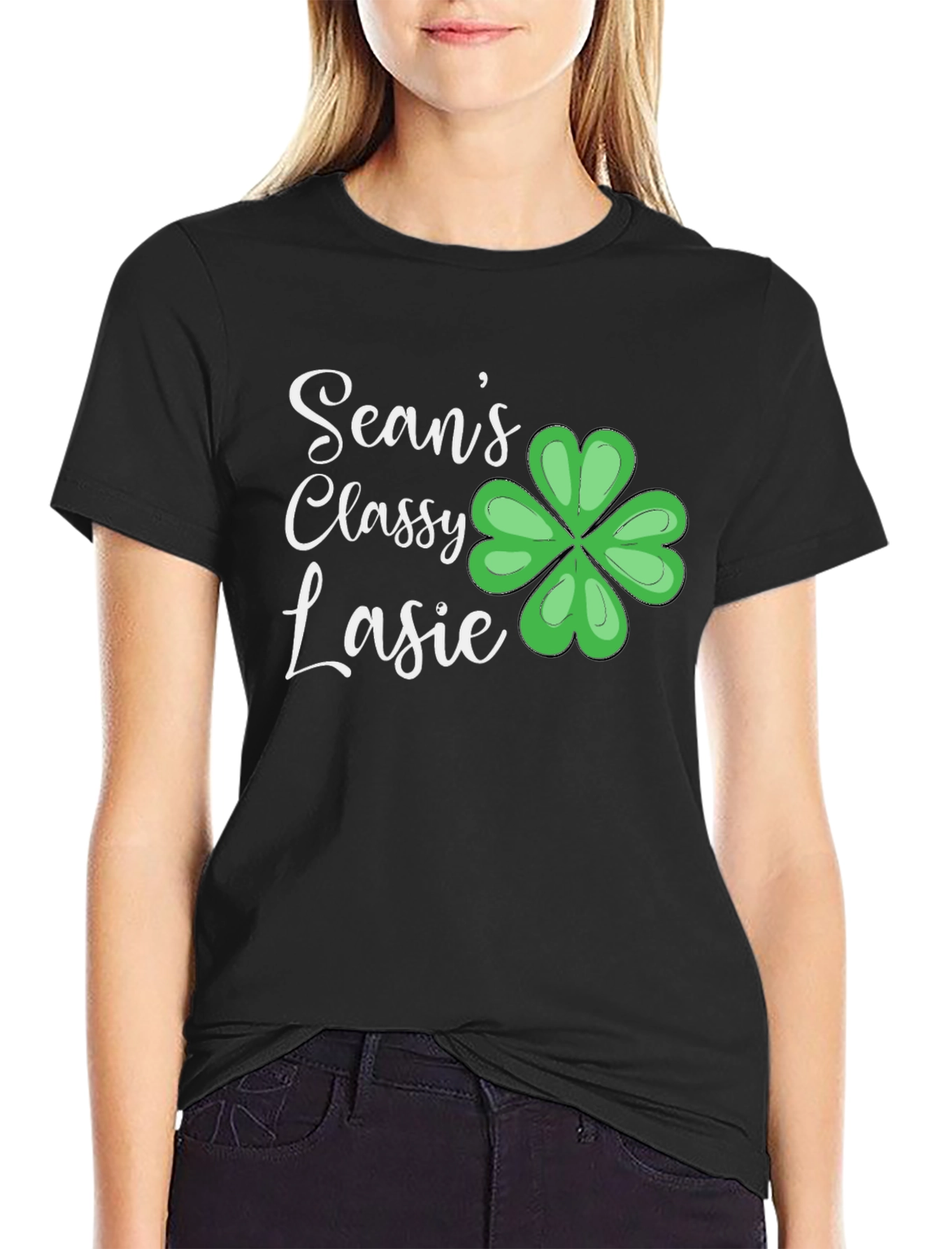 Seans Classy Lassie Shamrock T-Shirt