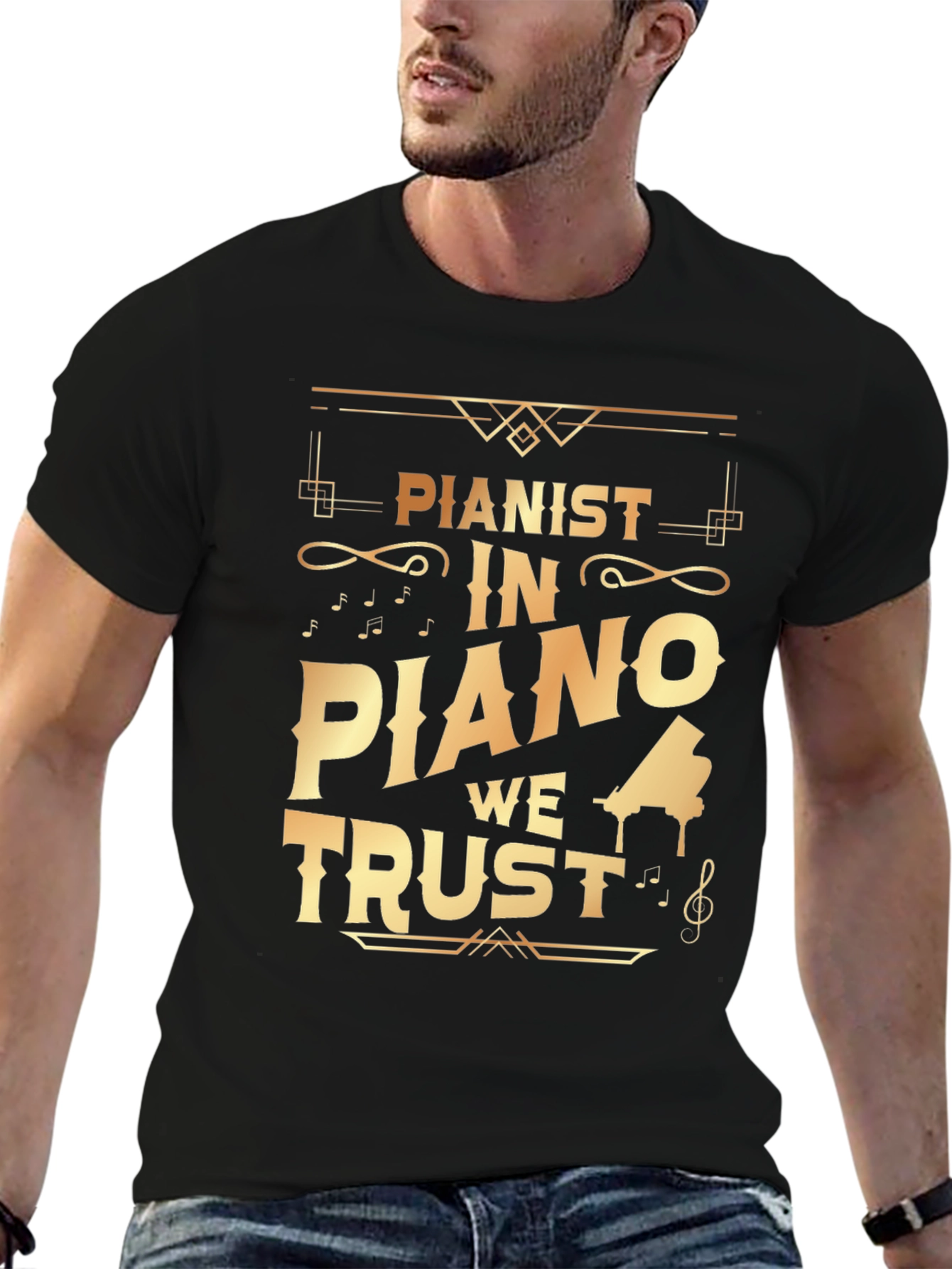 Pianist In Piano We Trust T-Shirt