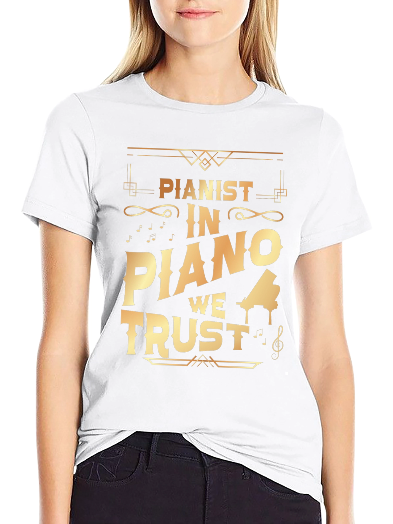 Pianist In Piano We Trust T-Shirt