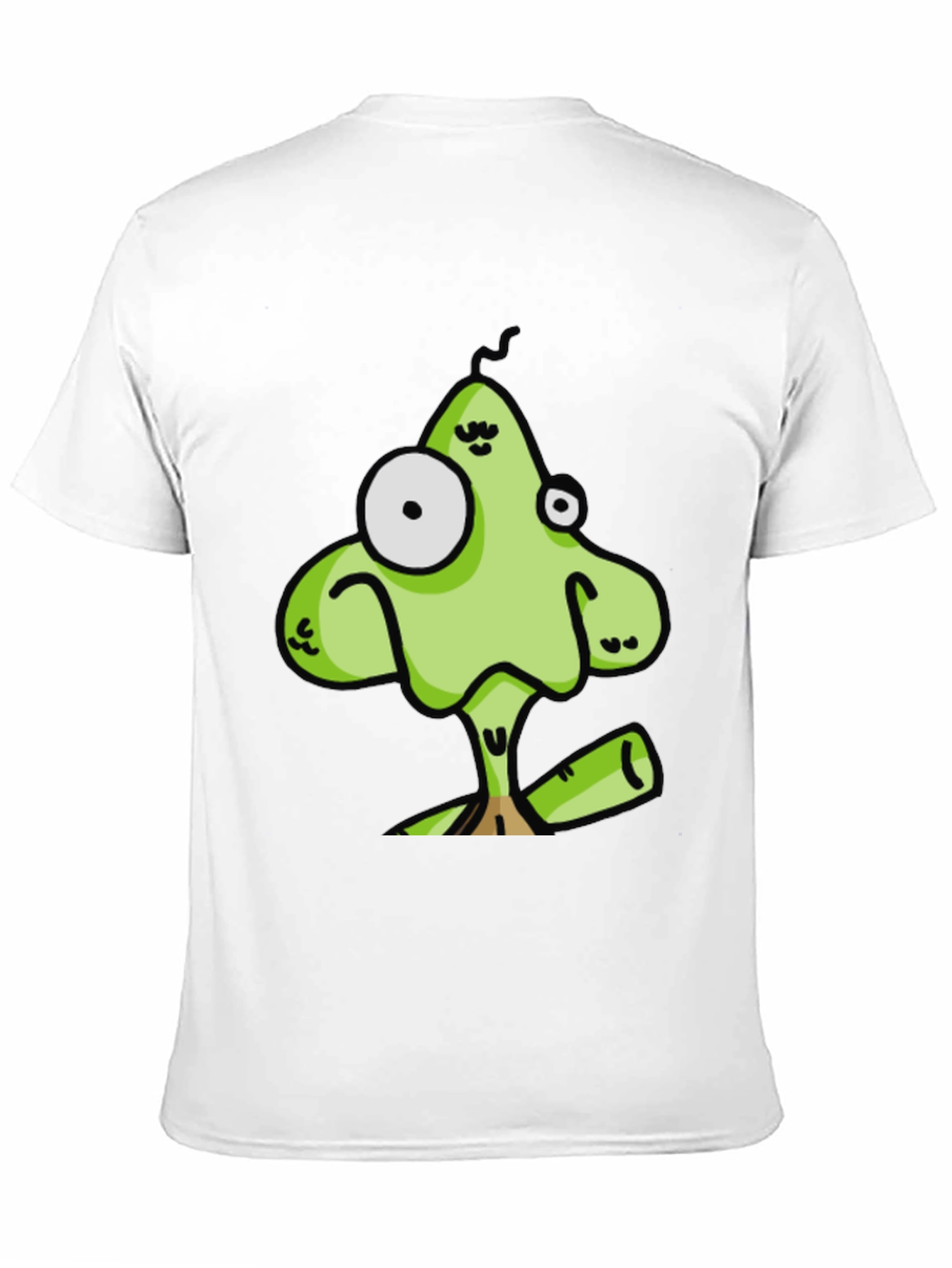 Funny Cartoon Character Black T-Shirt