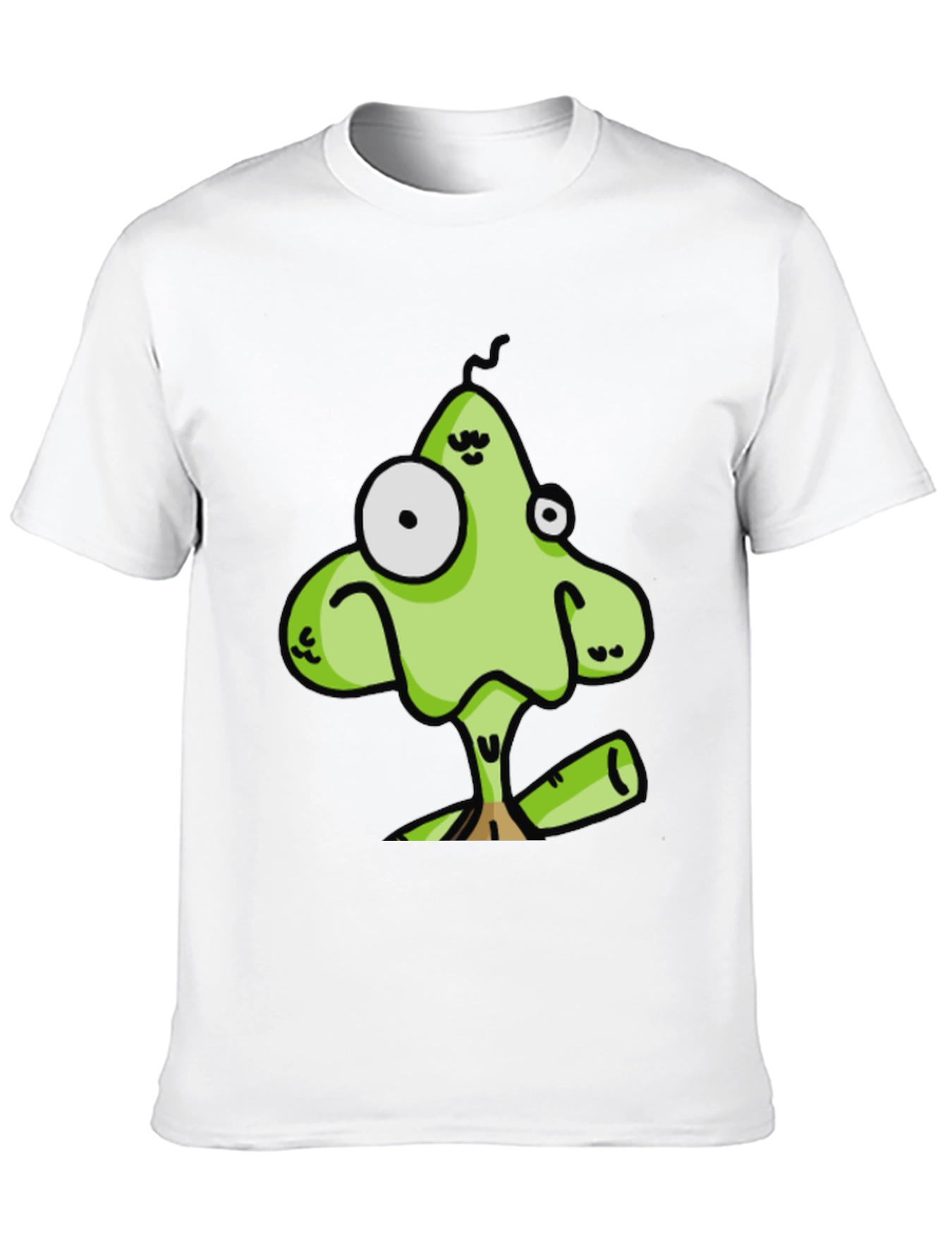Funny Cartoon Character Black T-Shirt