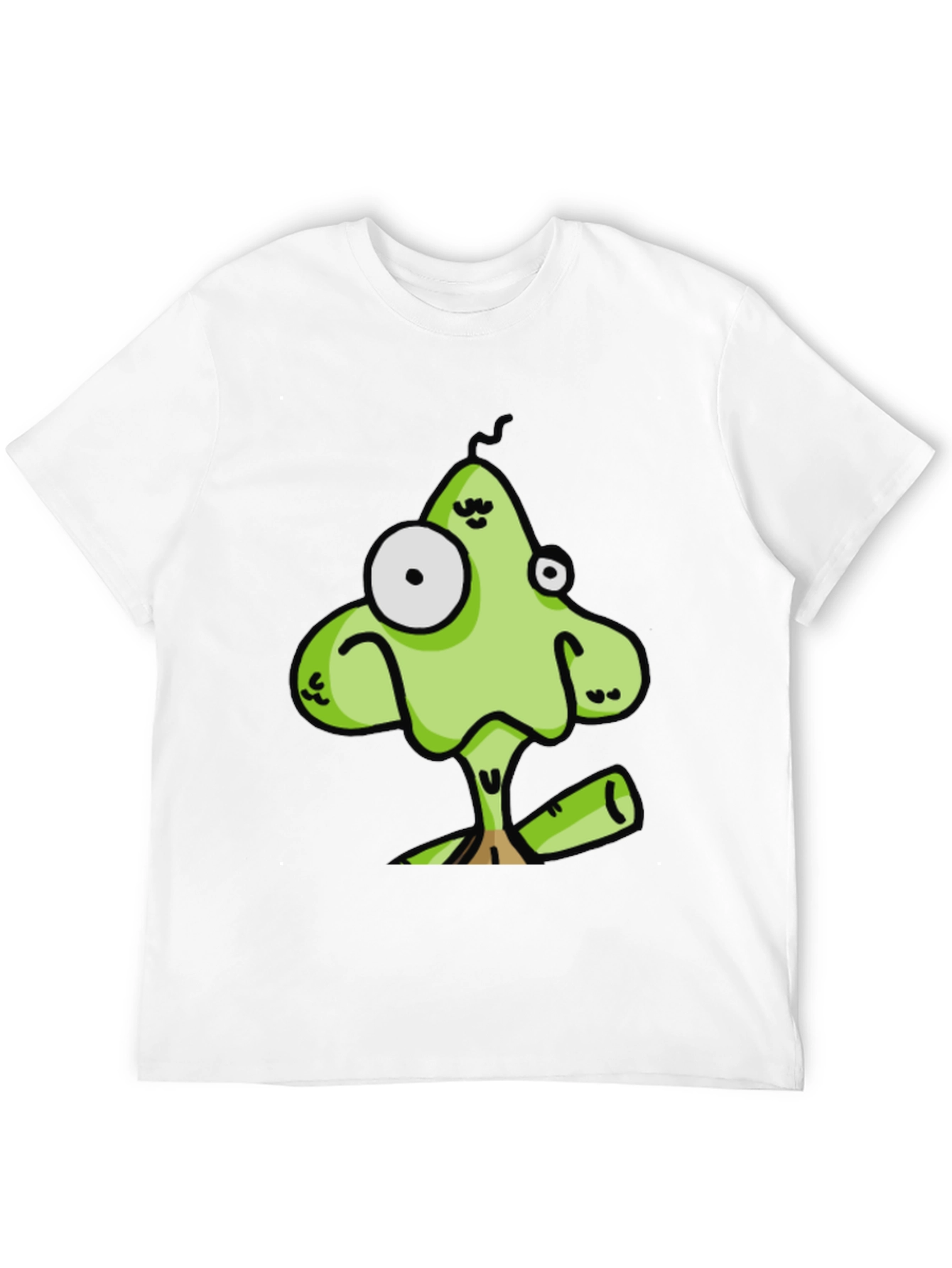 Funny Cartoon Character Black T-Shirt