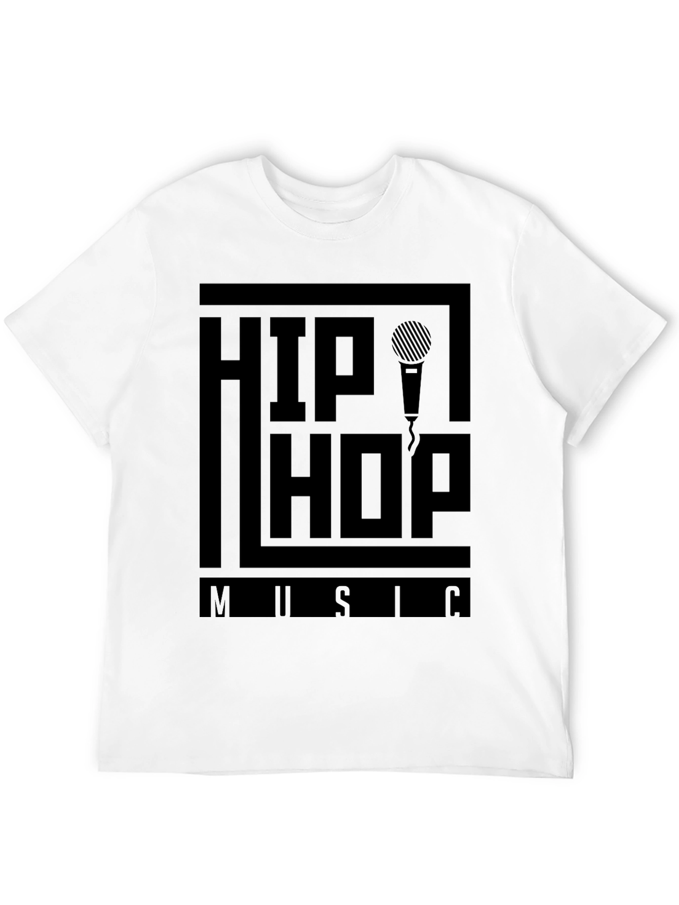 Hip Hop Music T-Shirt - Black Graphic Tee