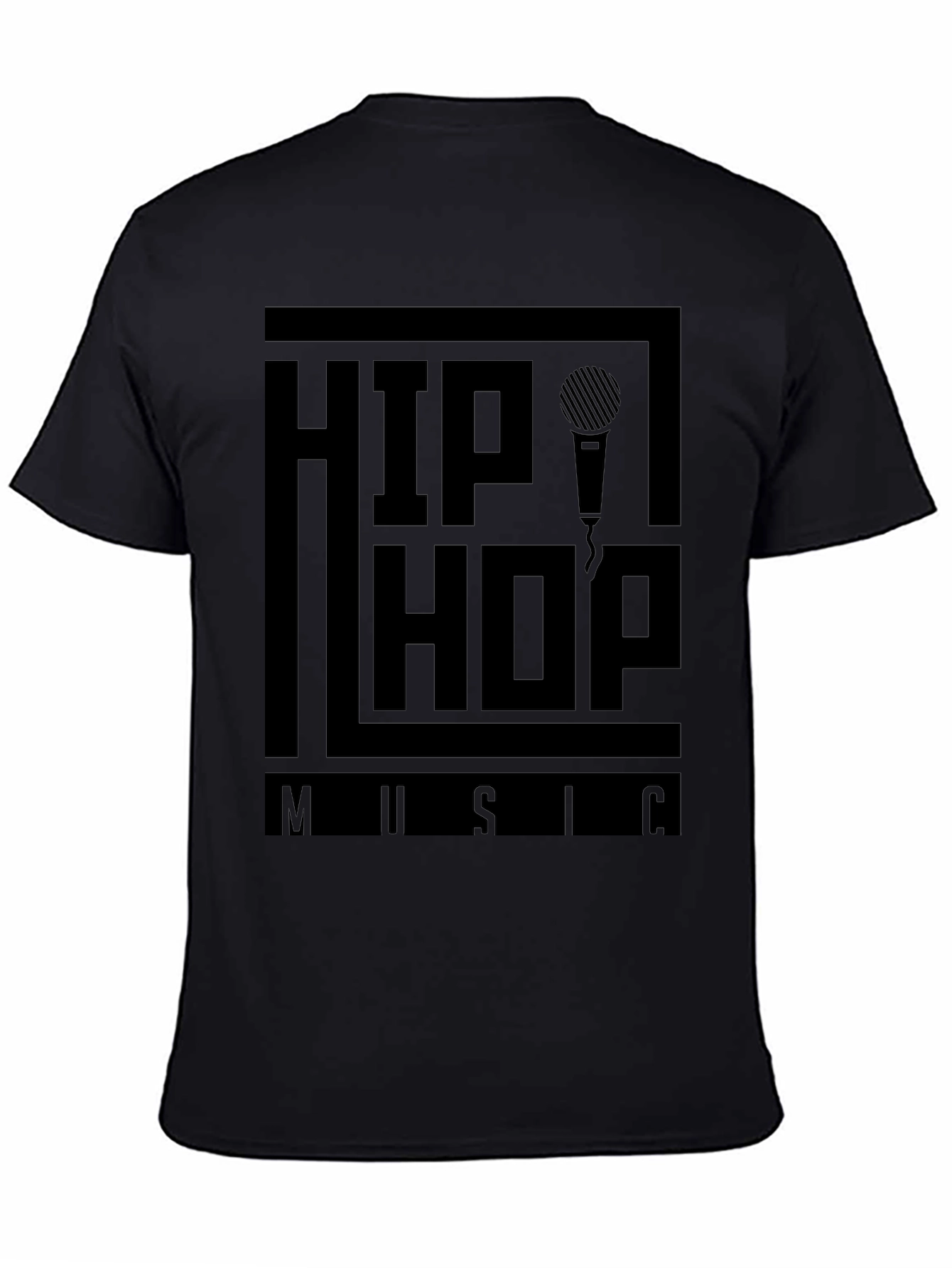 Hip Hop Music T-Shirt - Black Graphic Tee