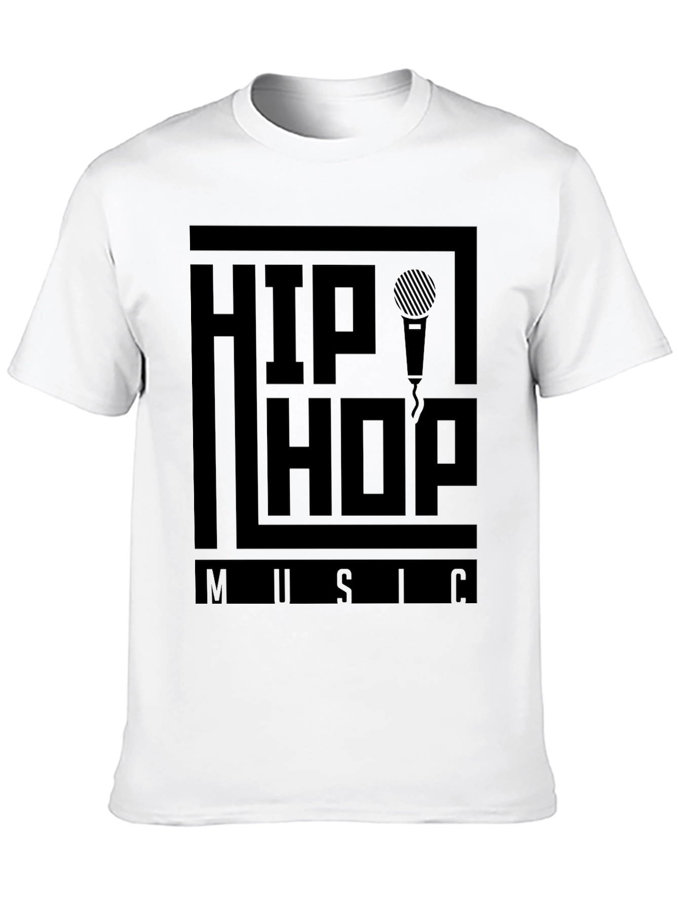 Hip Hop Music T-Shirt - Black Graphic Tee