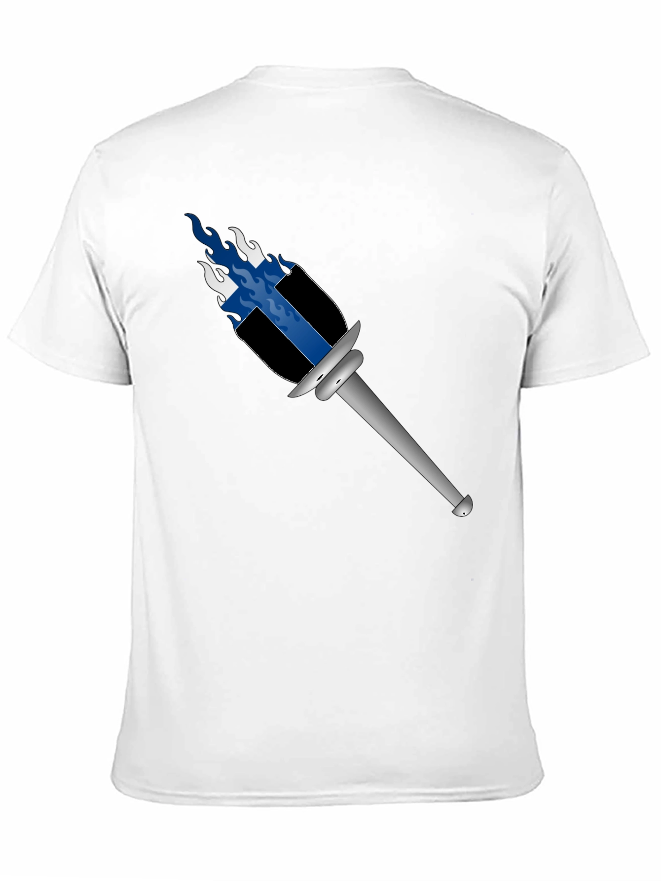 Torch Graphic Tee - Cool Flame Design