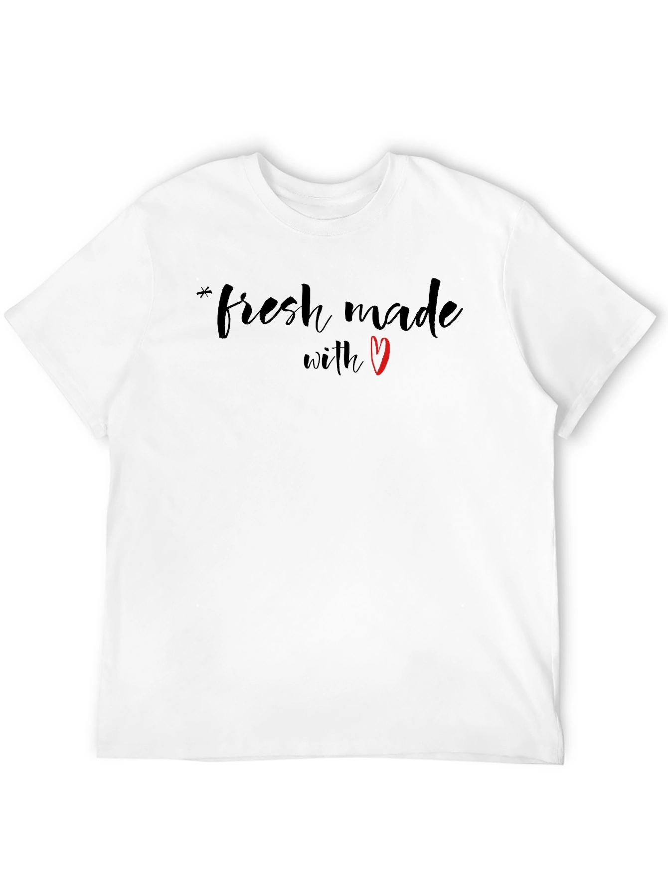 Fresh Made With Love Black Tee