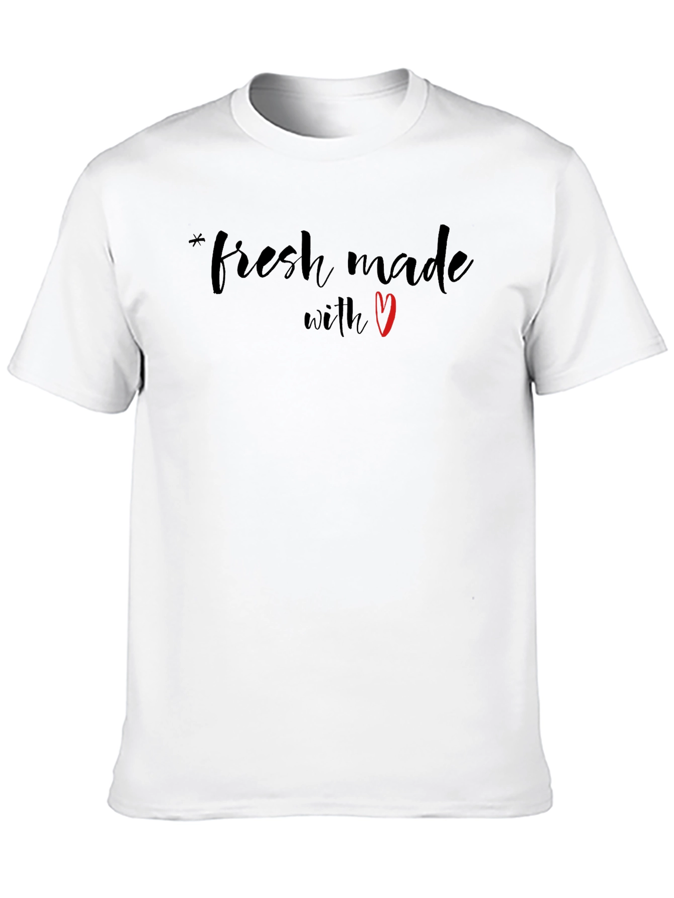 Fresh Made With Love Black Tee