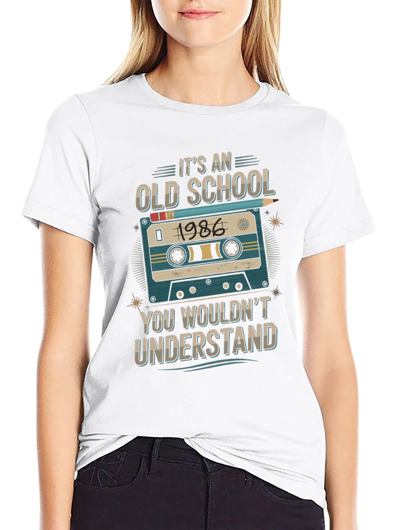 Retro 1986 Cassette Tape Old School T-Shirt