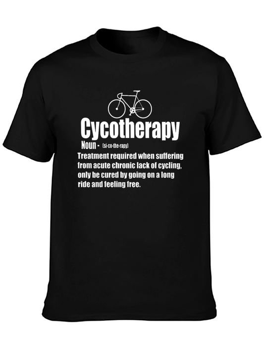 Cycotherapy Definition T-Shirt - Funny Cycling Therapy Tee