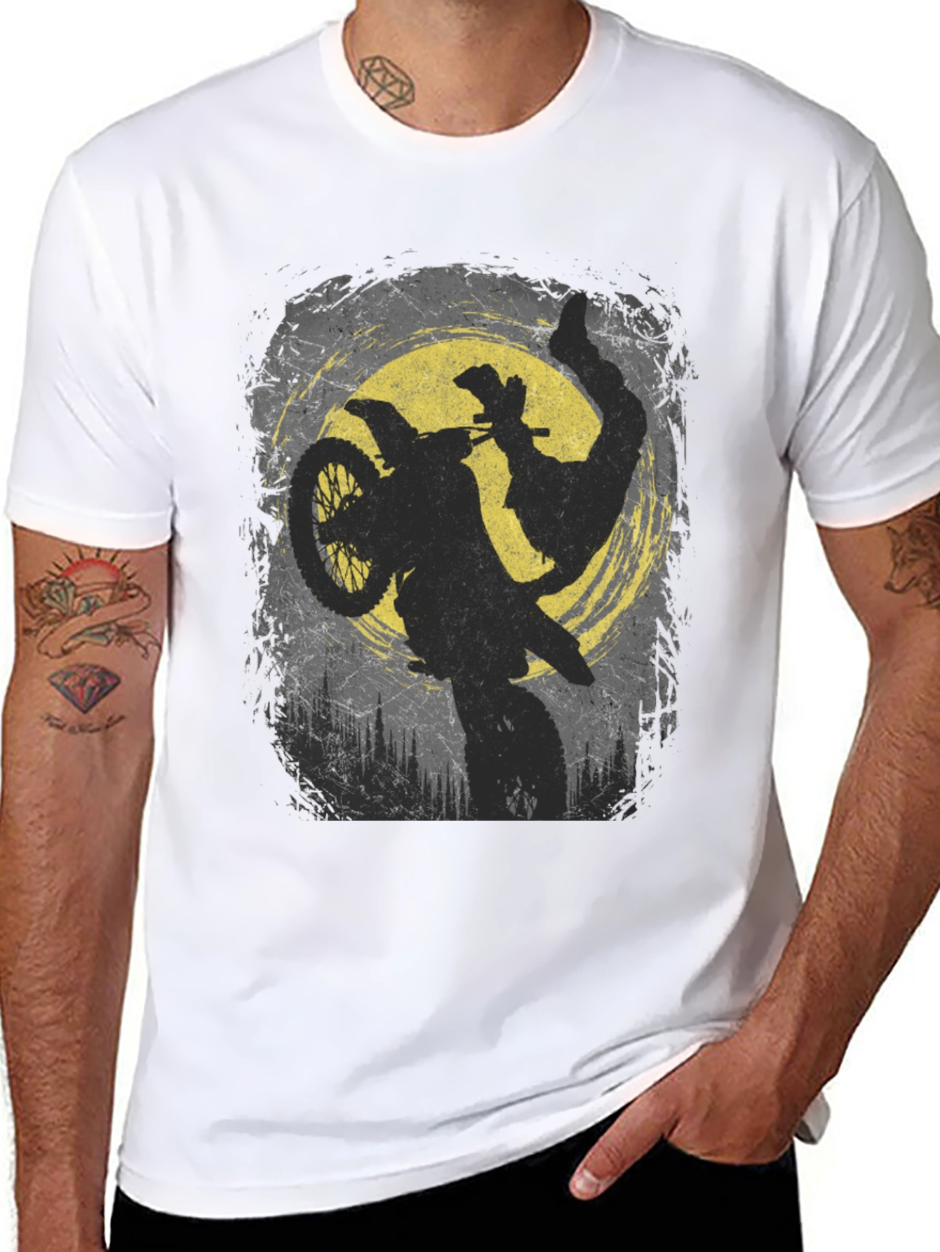 Motorcycle Stunt Graphic Tee