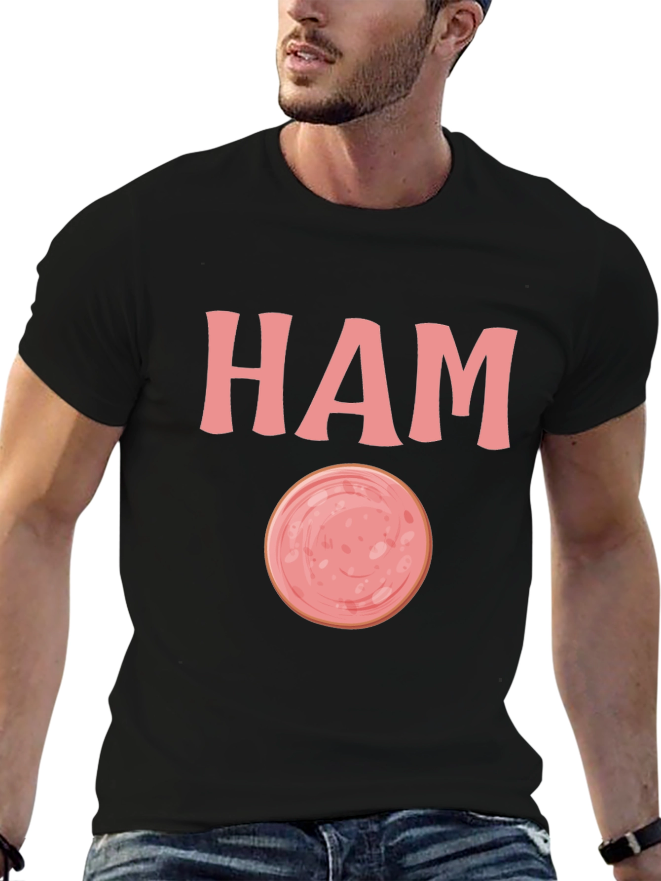 Humorous HAM Graphic T-Shirt