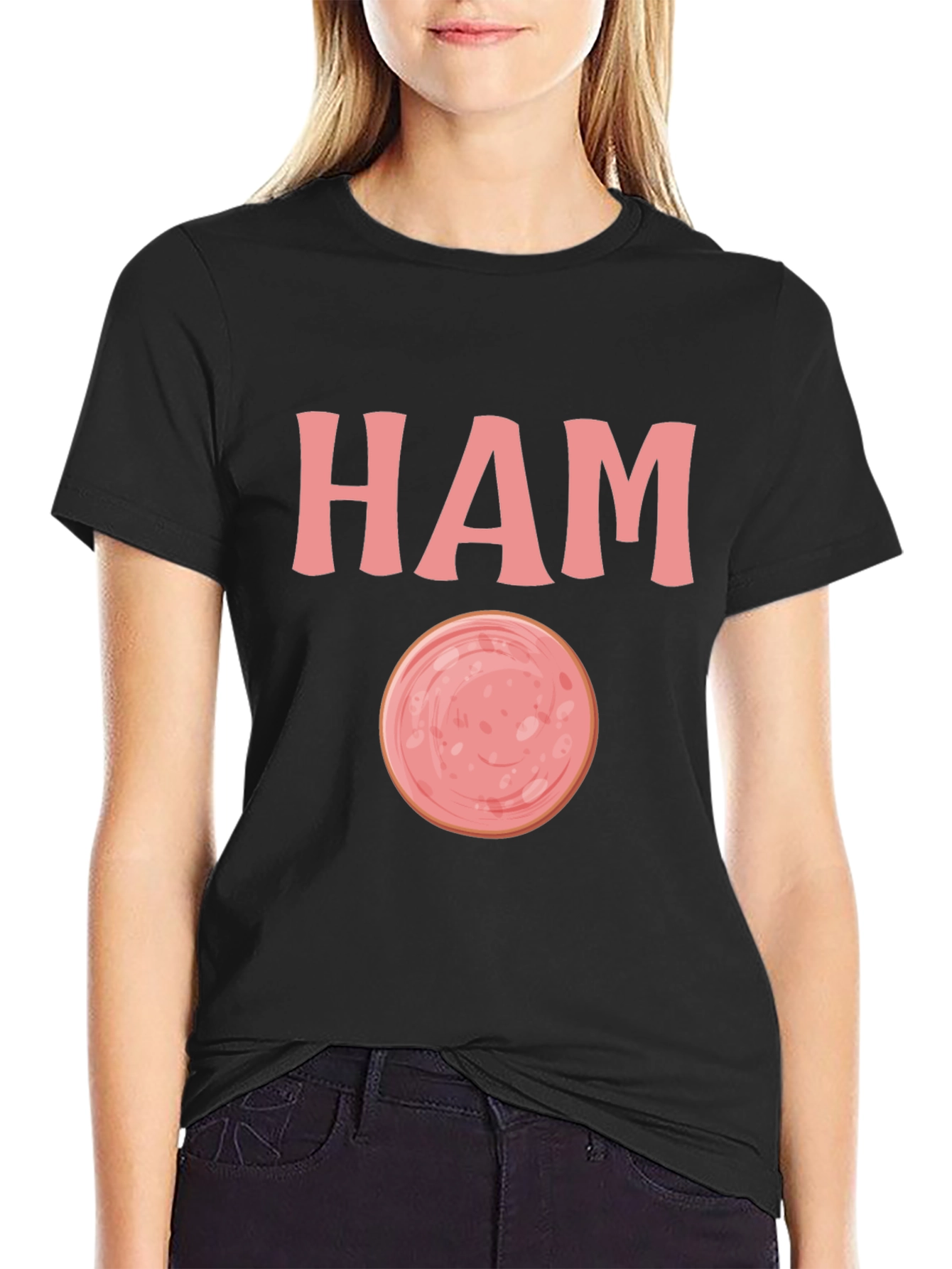 Humorous HAM Graphic T-Shirt