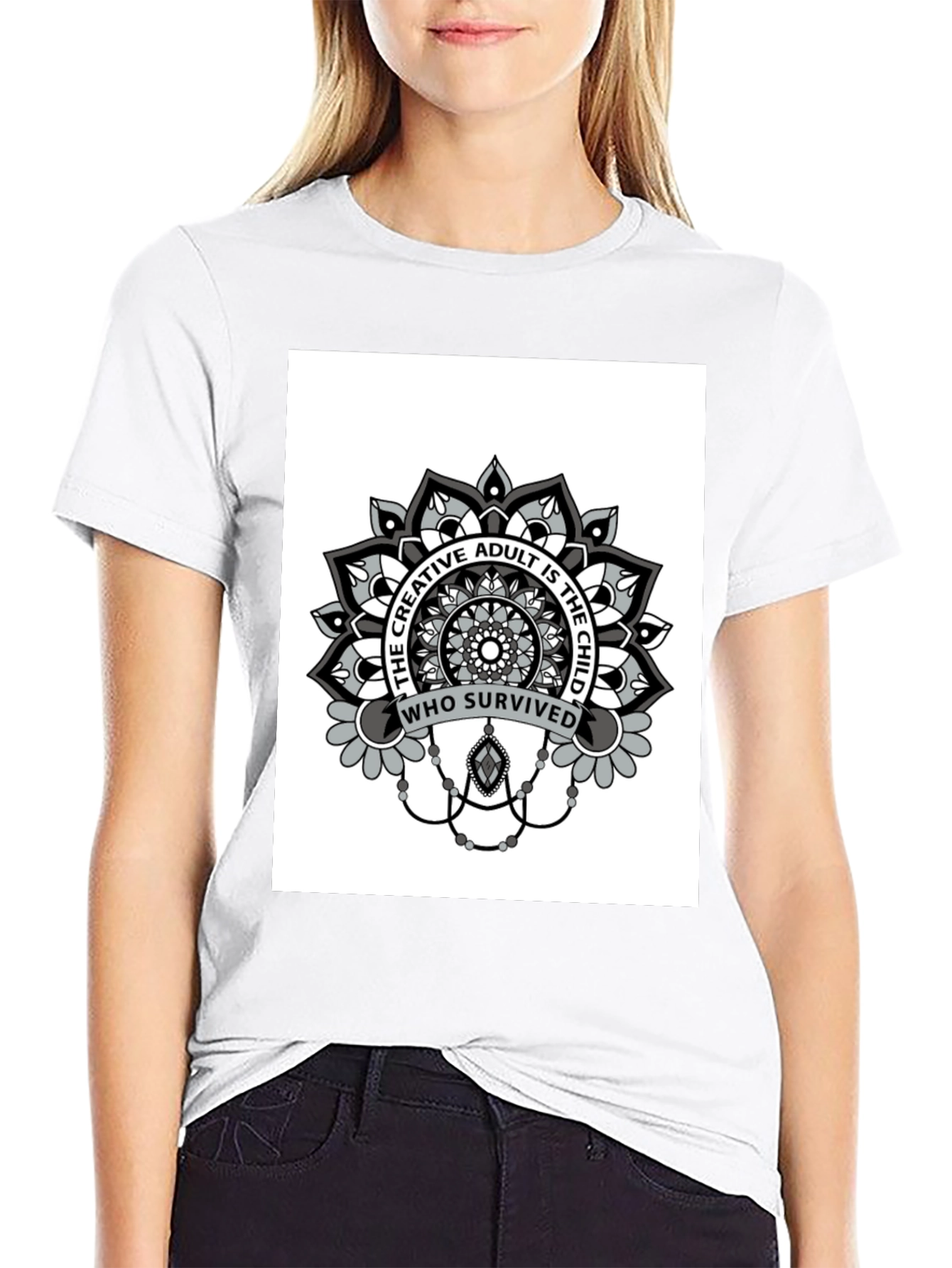 Creative Adult Mandala T-Shirt