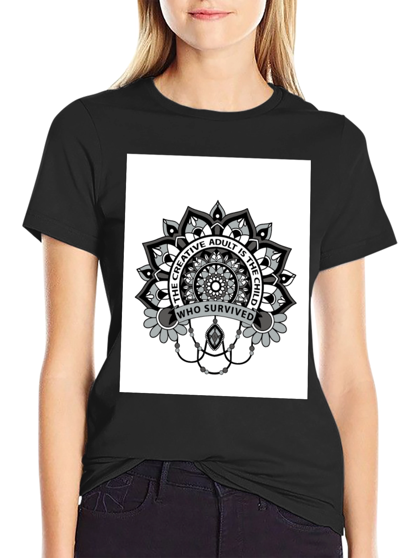 Creative Adult Mandala T-Shirt