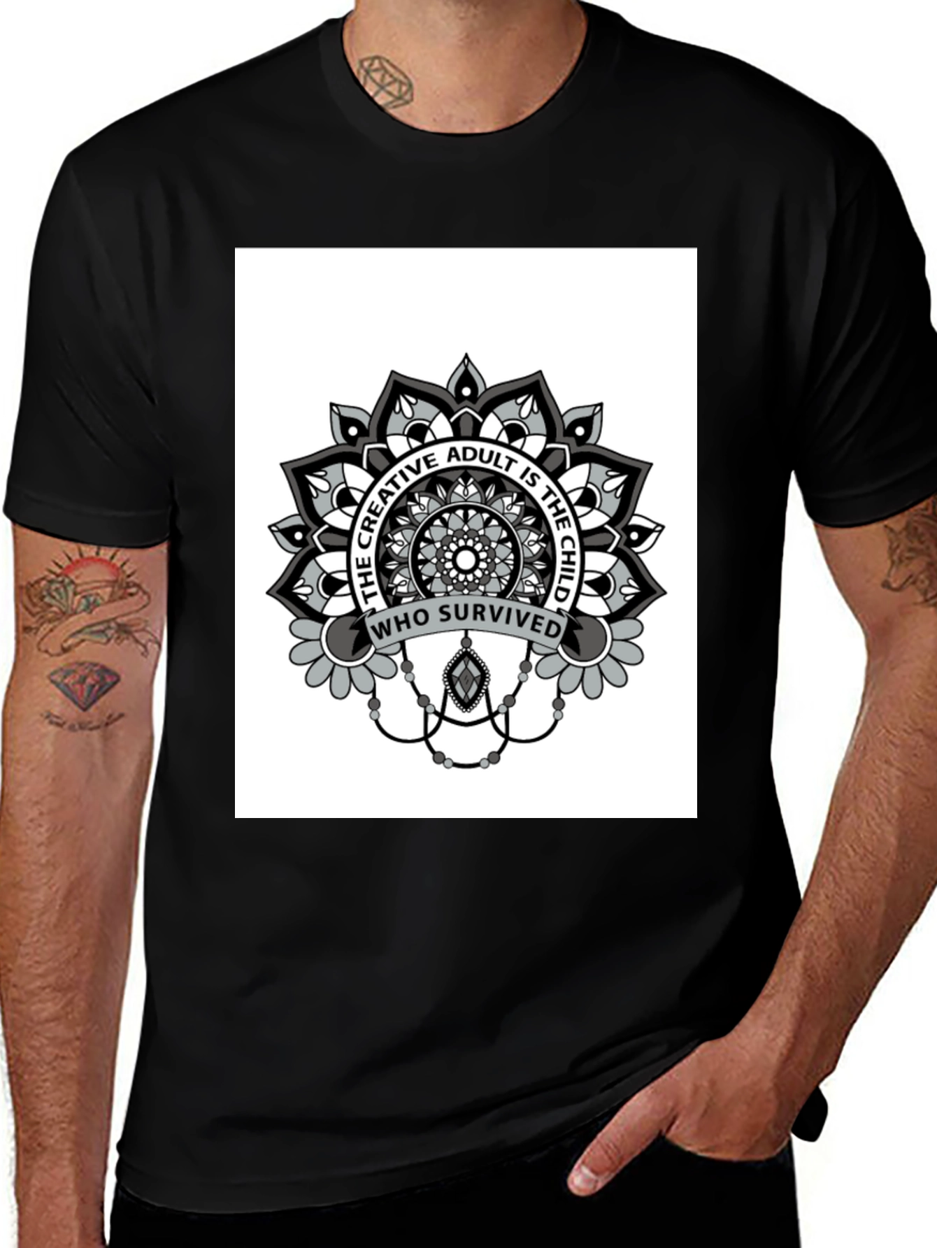 Creative Adult Mandala T-Shirt