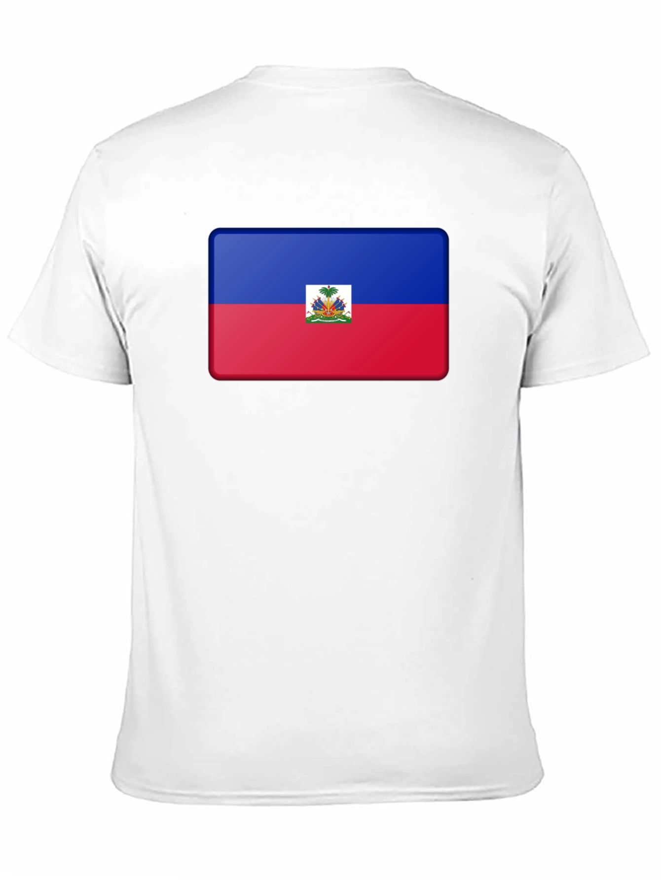 Haiti Flag T-Shirt - Black Casual Tee