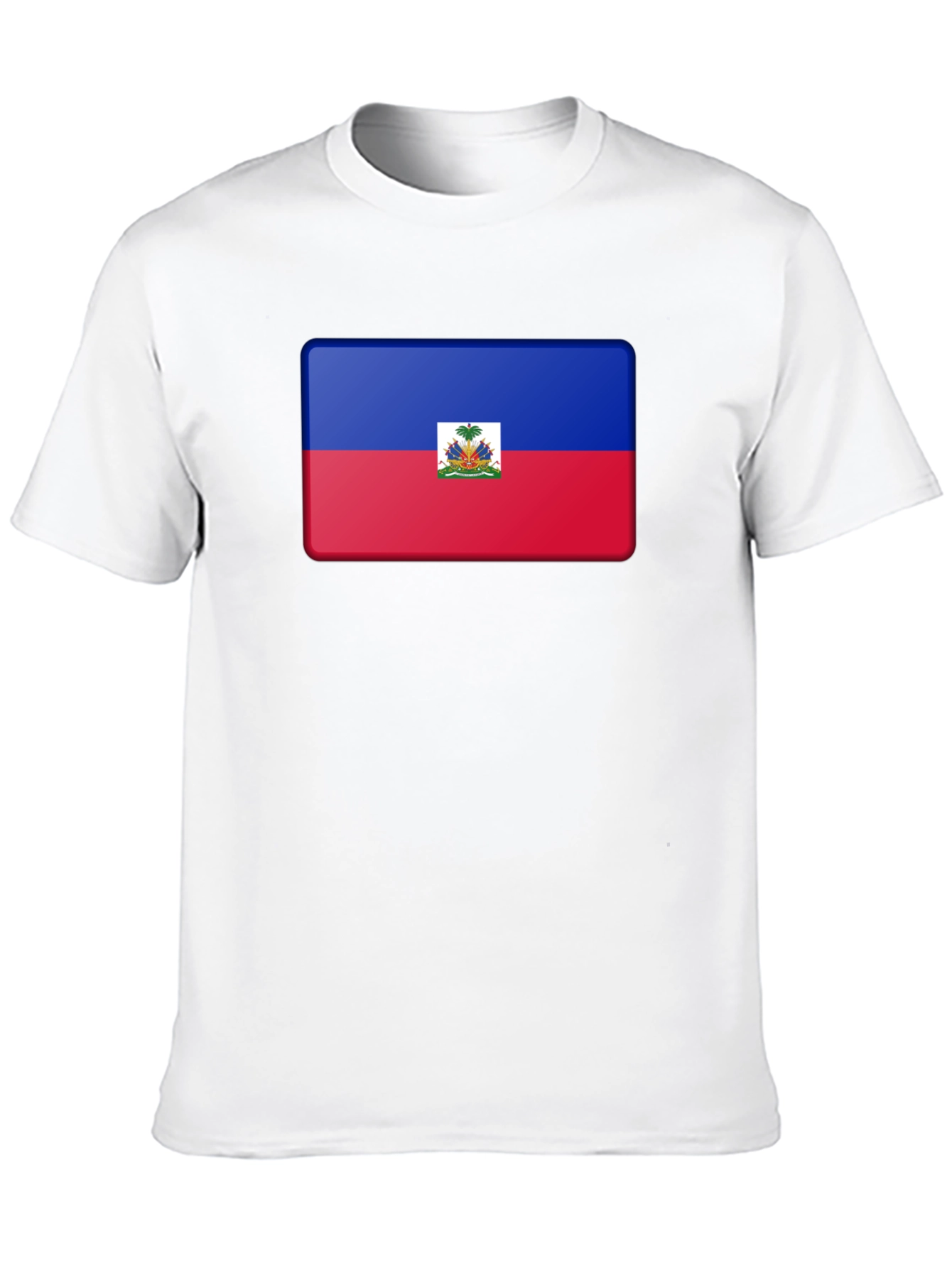 Haiti Flag T-Shirt - Black Casual Tee