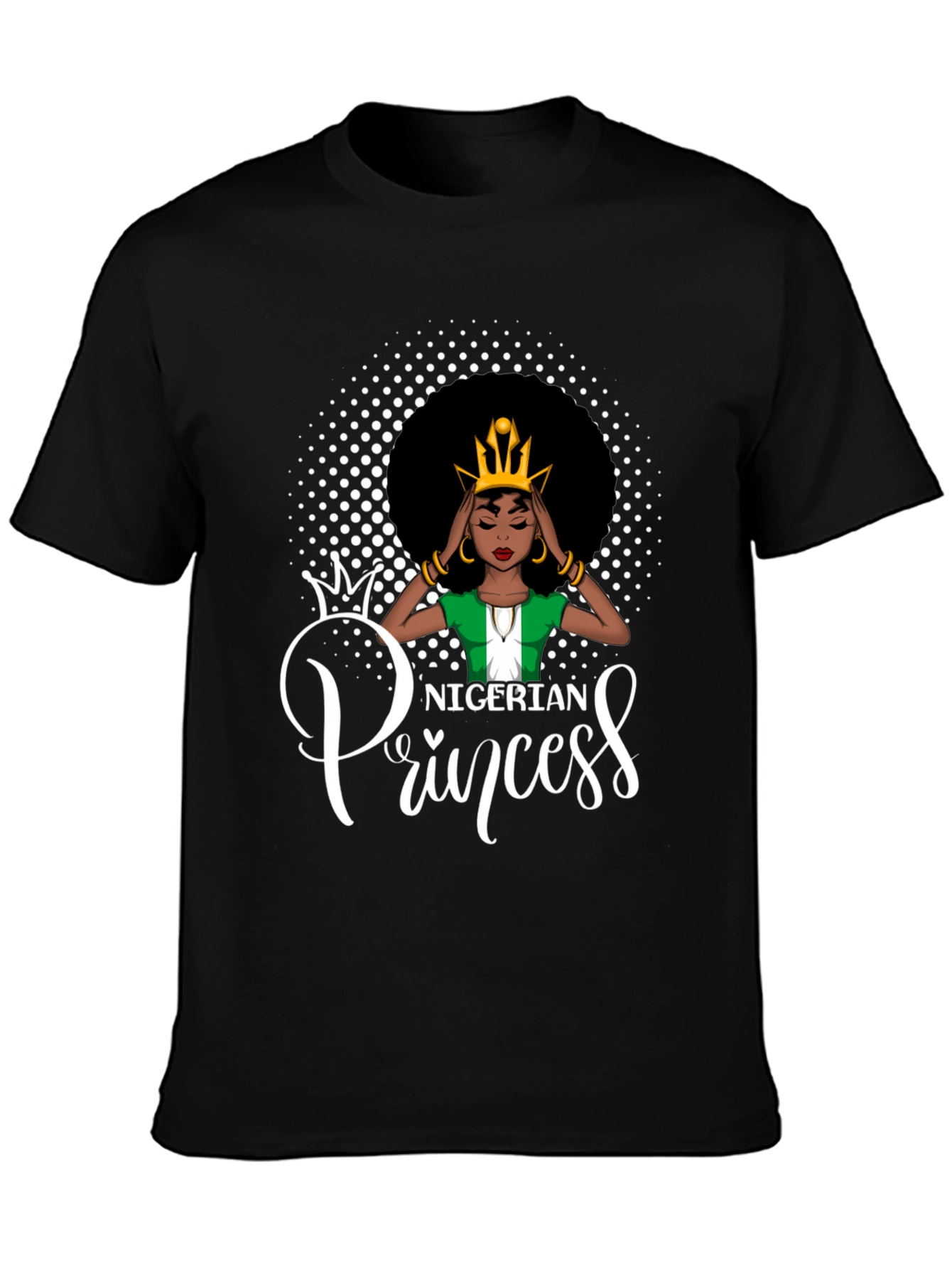 Nigerian Princess Black T-Shirt