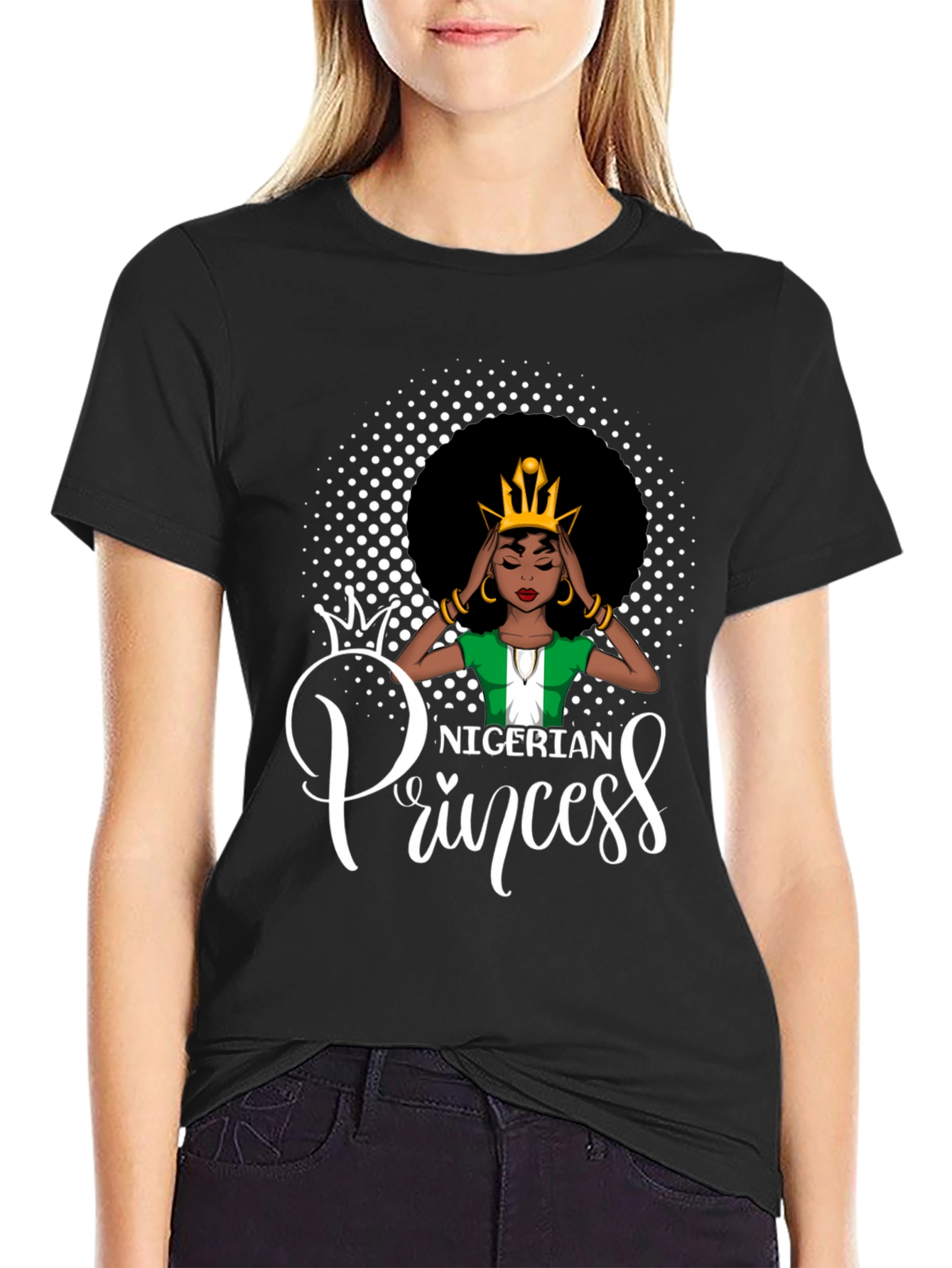 Nigerian Princess Black T-Shirt