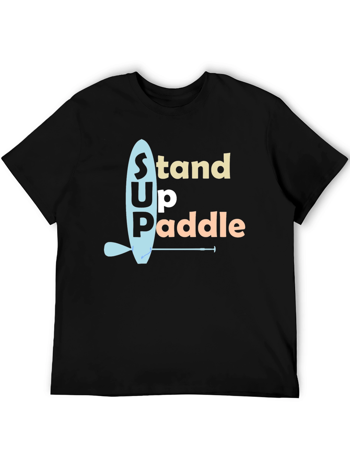 Stand Up Paddle Graphic Tee - Black